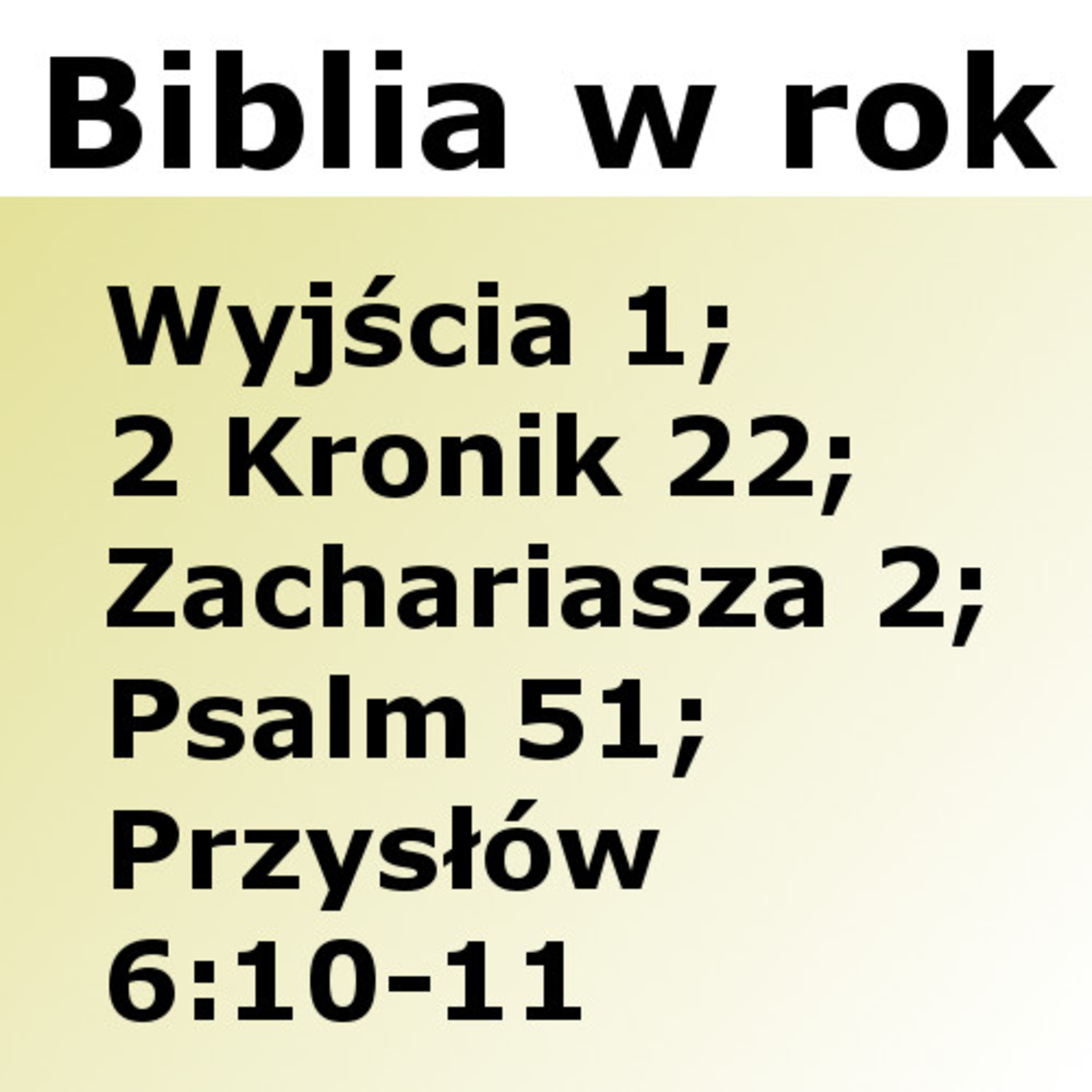 Biblijne przemyślenia