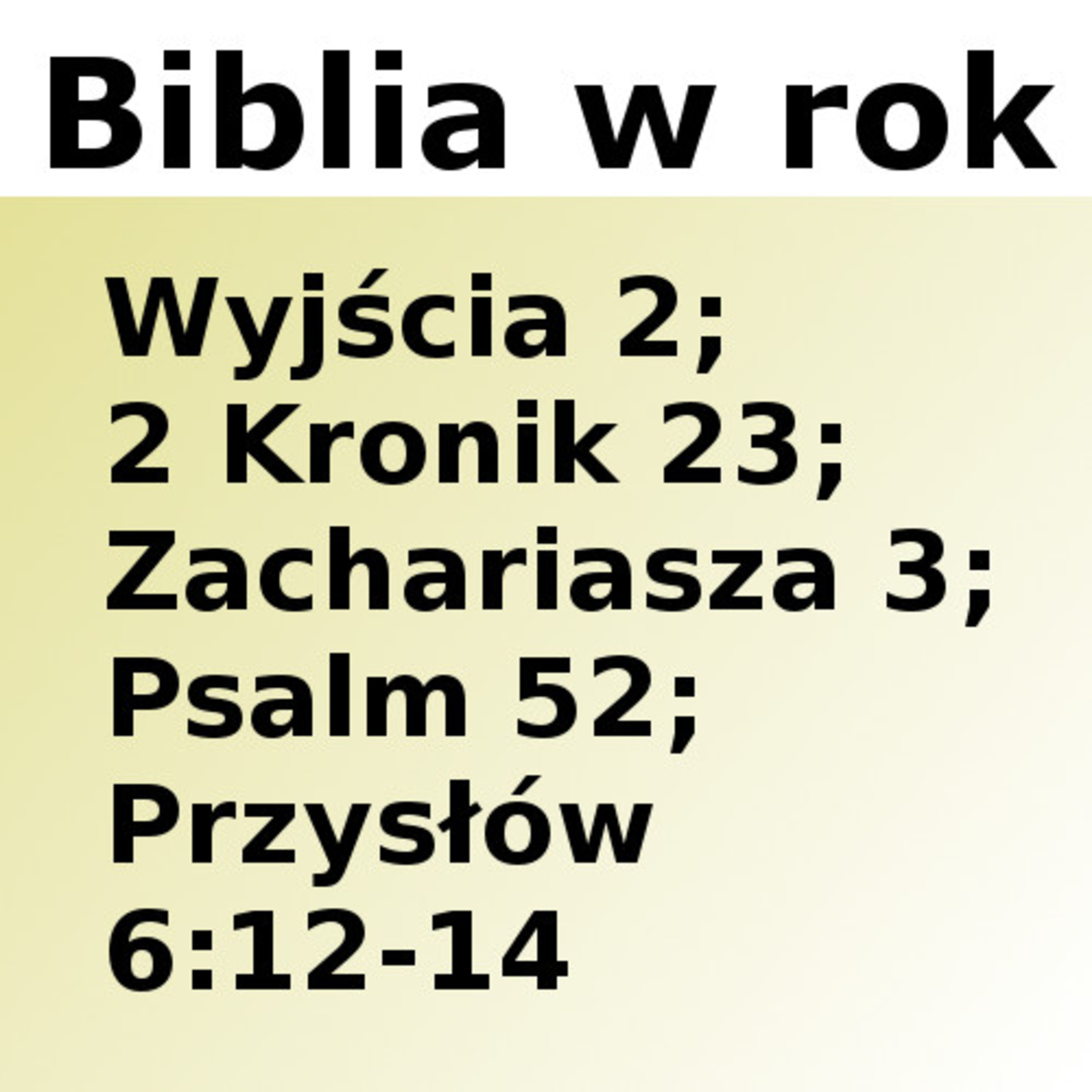 Biblijne przemyślenia