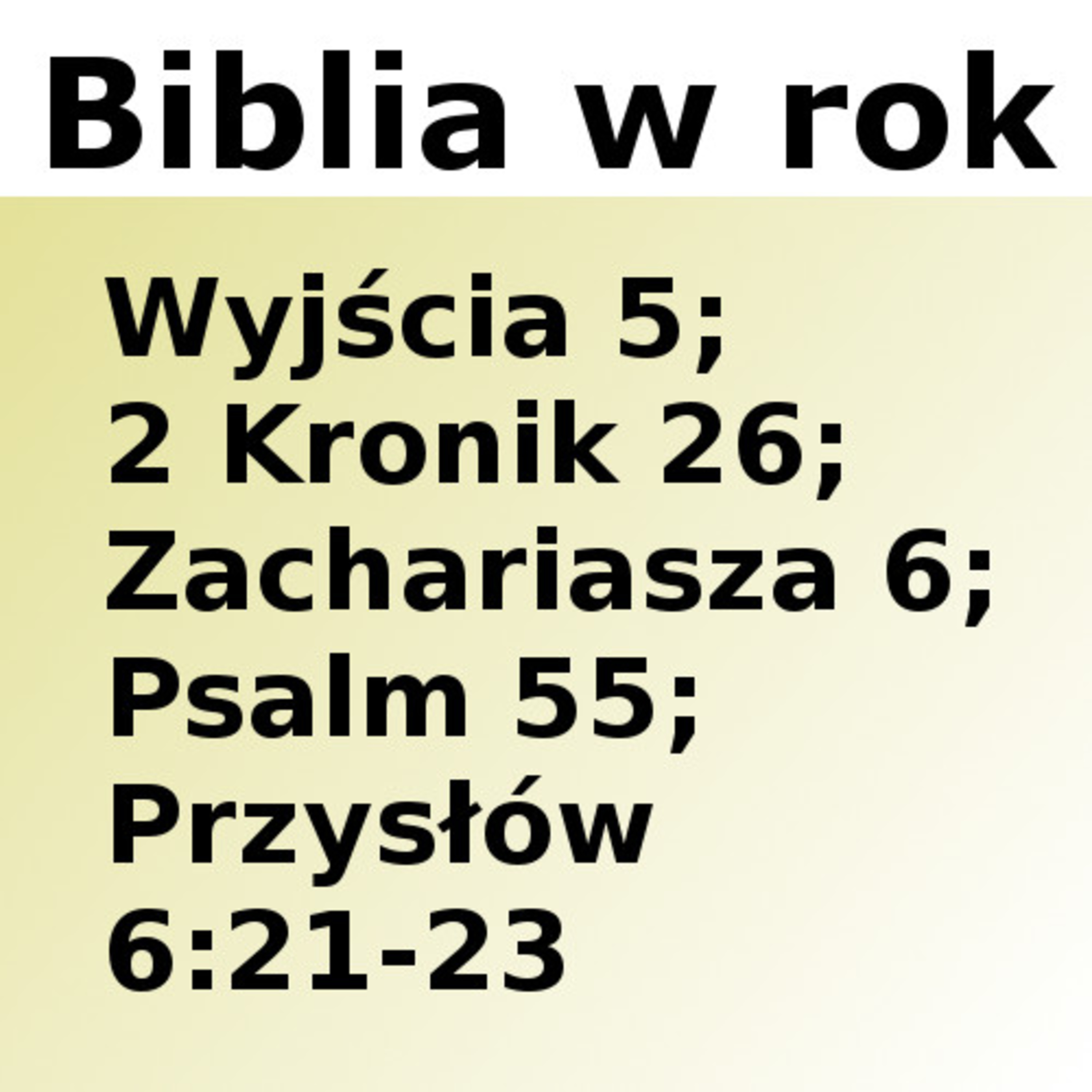 Biblijne przemyślenia