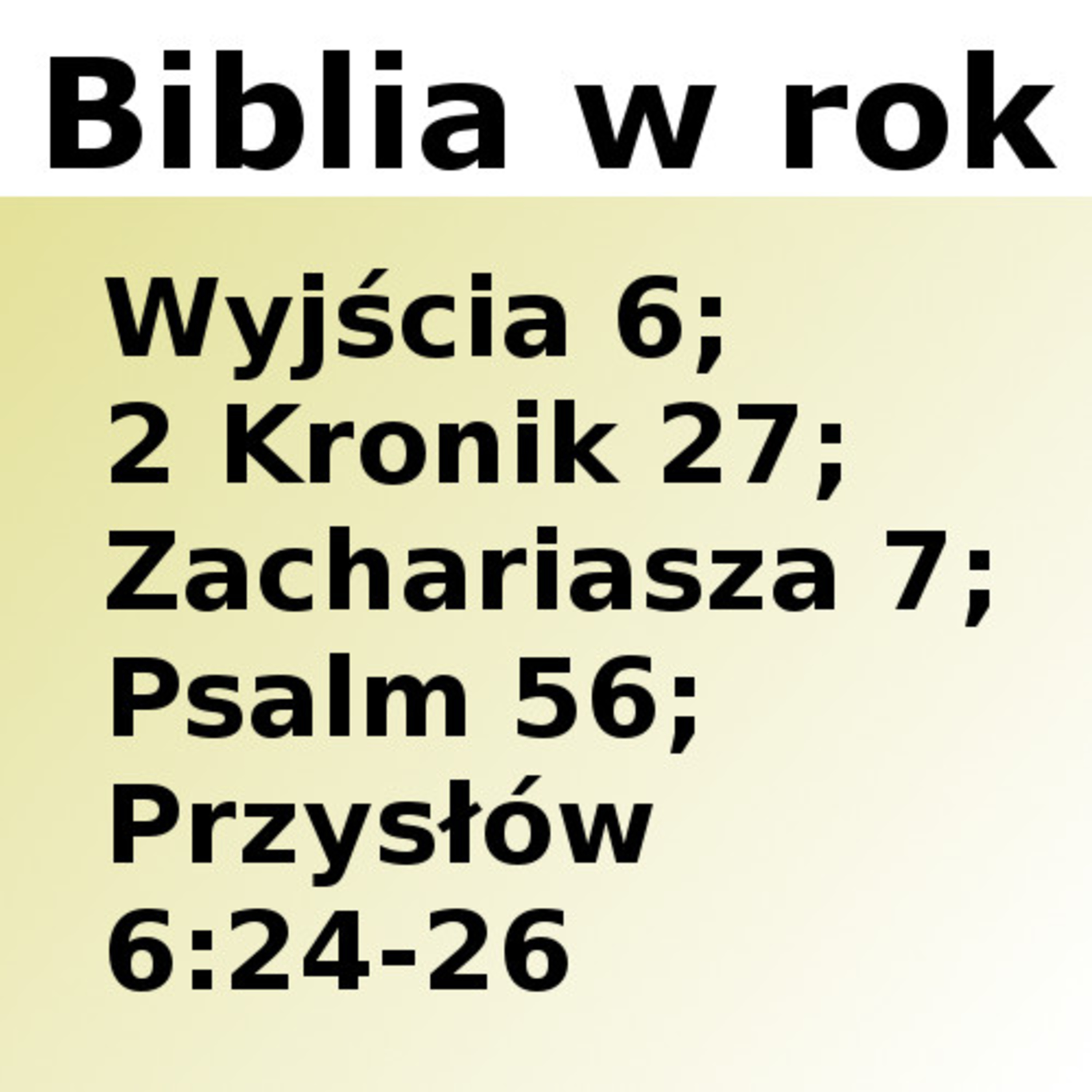 Biblijne przemyślenia