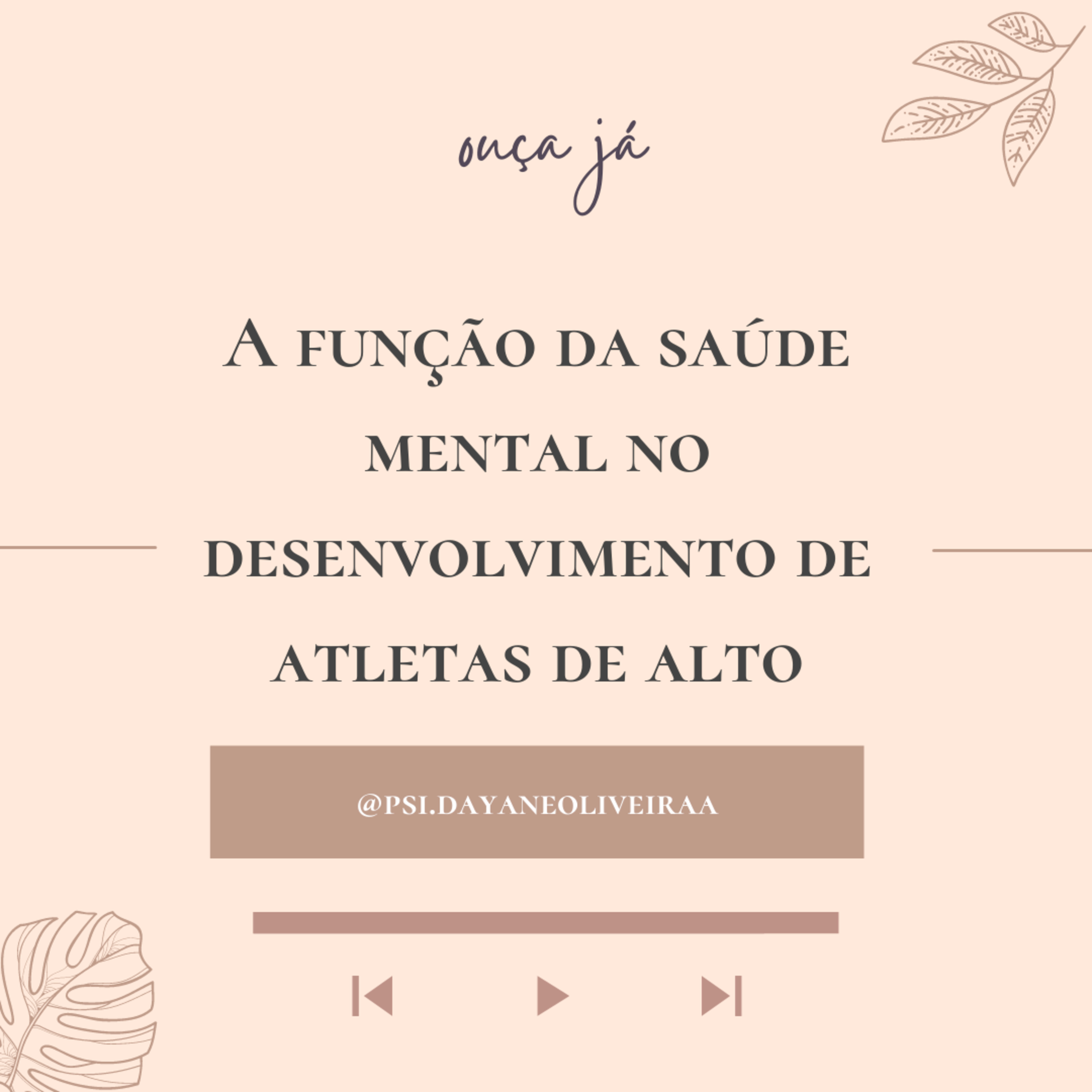 A função da saúde mental no desenvolvimento dos atletas de alto rendimento episode artwork