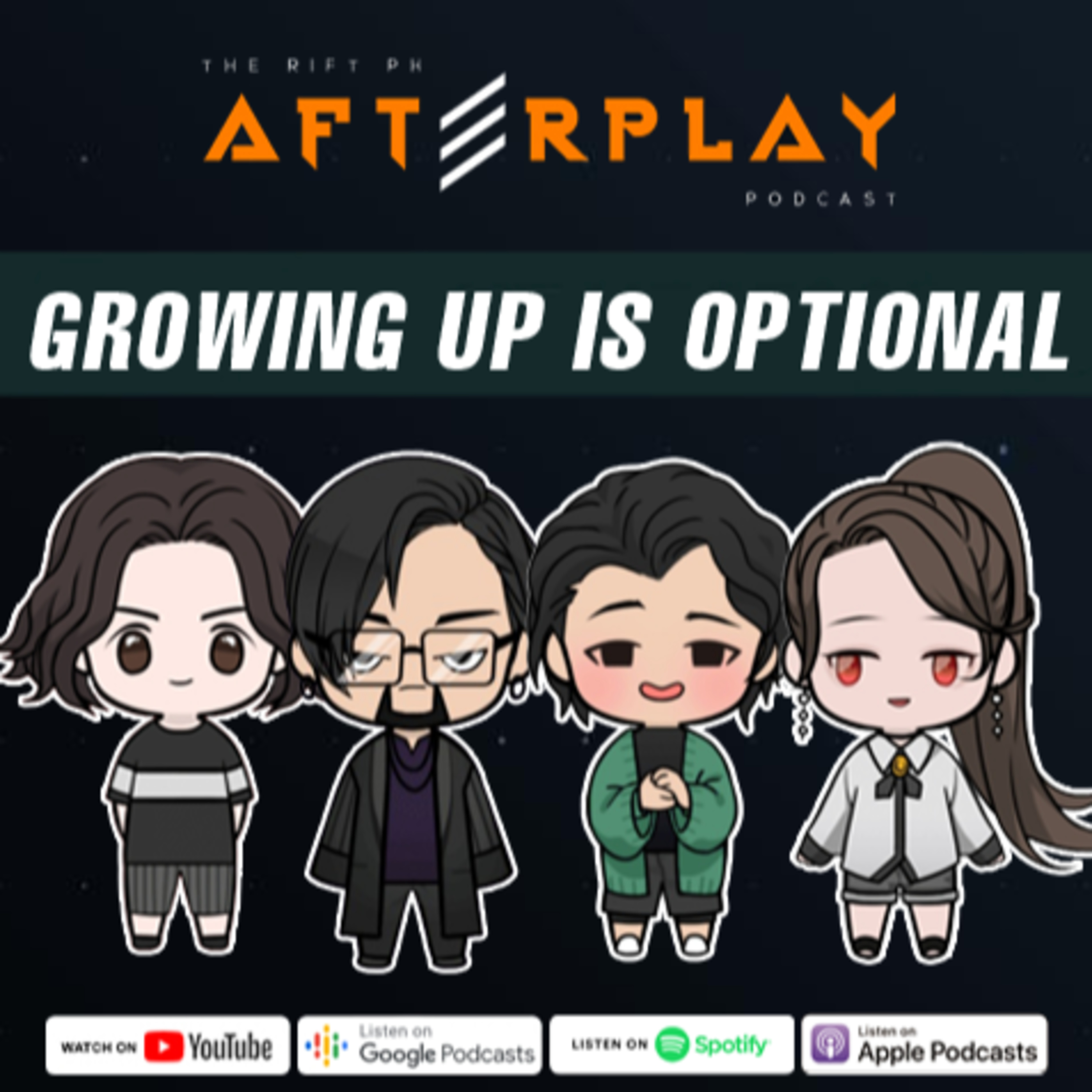 "Growing Up is Optional" | Afterplay Podcast: Adulting 101 episode artwork