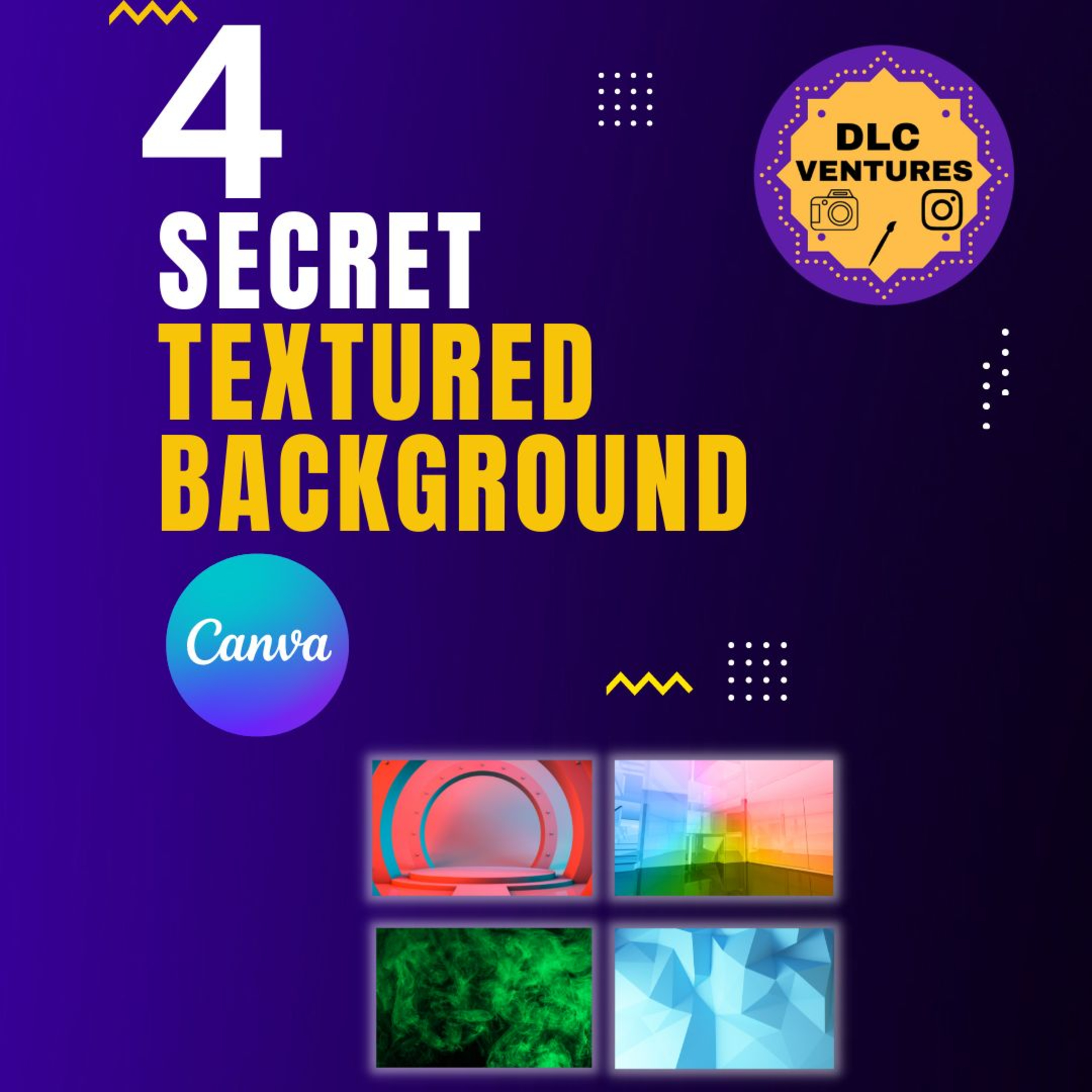 4 secret textured background in canva tutorial by DLC Ventures India