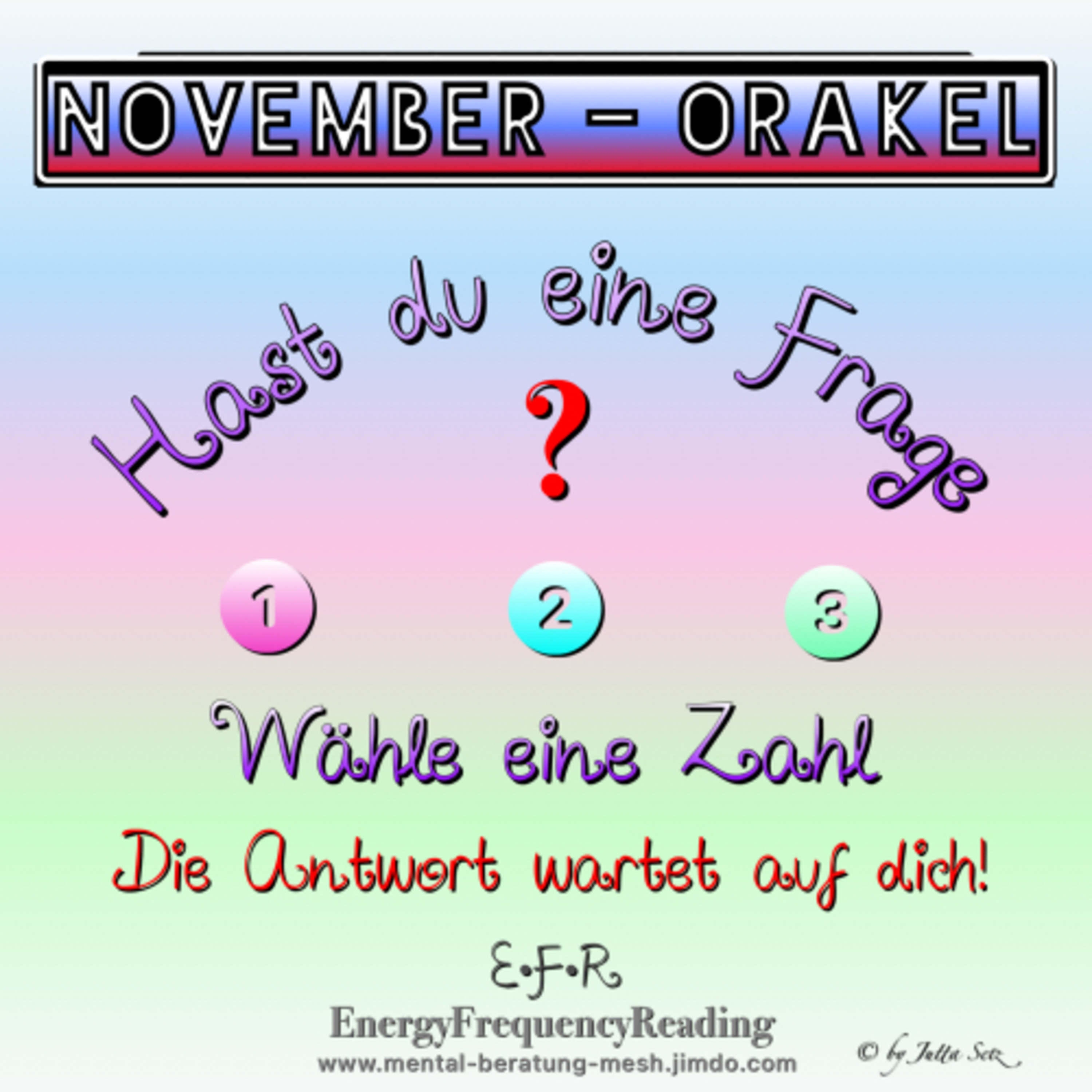 MONATS-ORAKEL NOVEMBER episode artwork