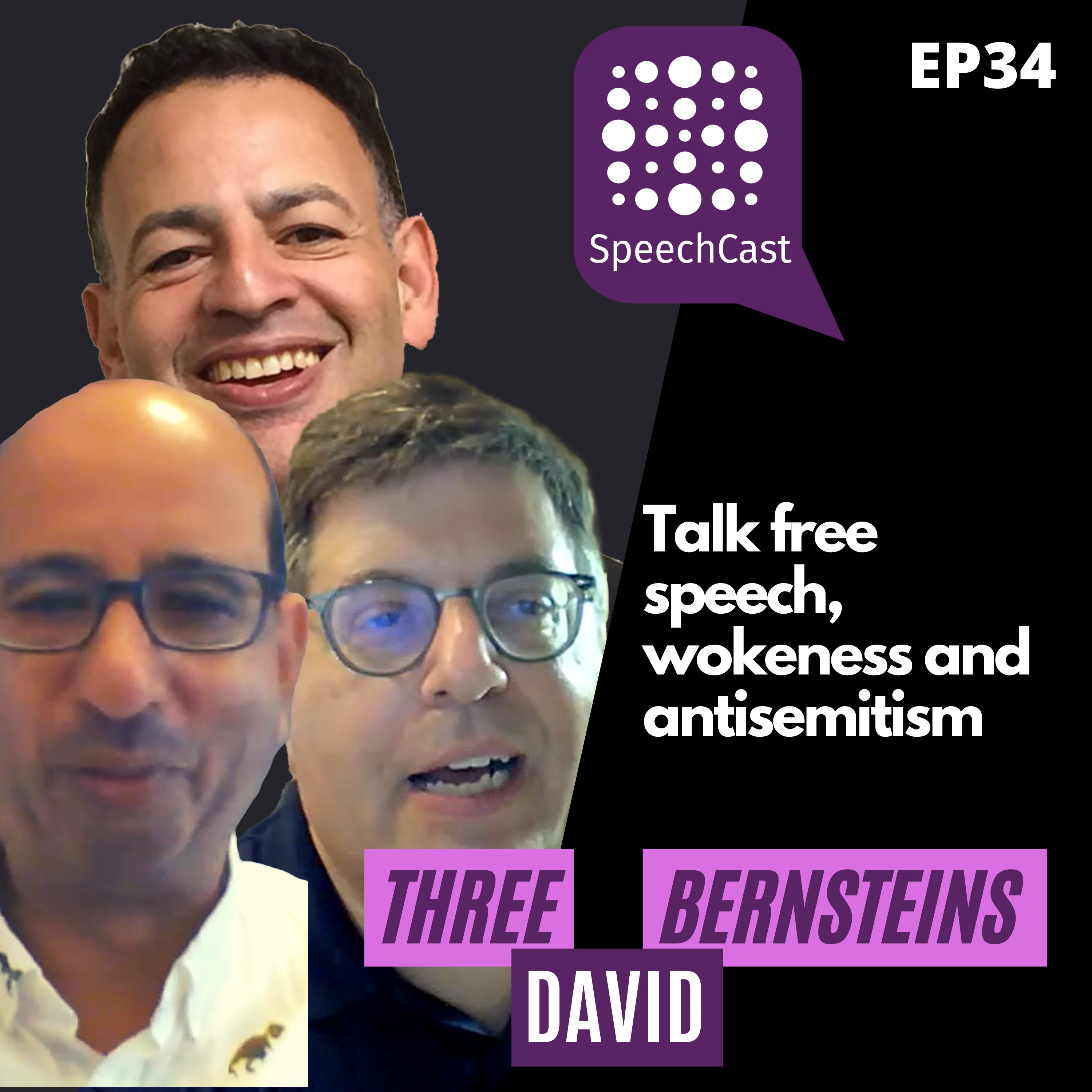 SpeechCast - Three David Bernsteins - Talk free speech, wokeness and antisemitism - 34EP
