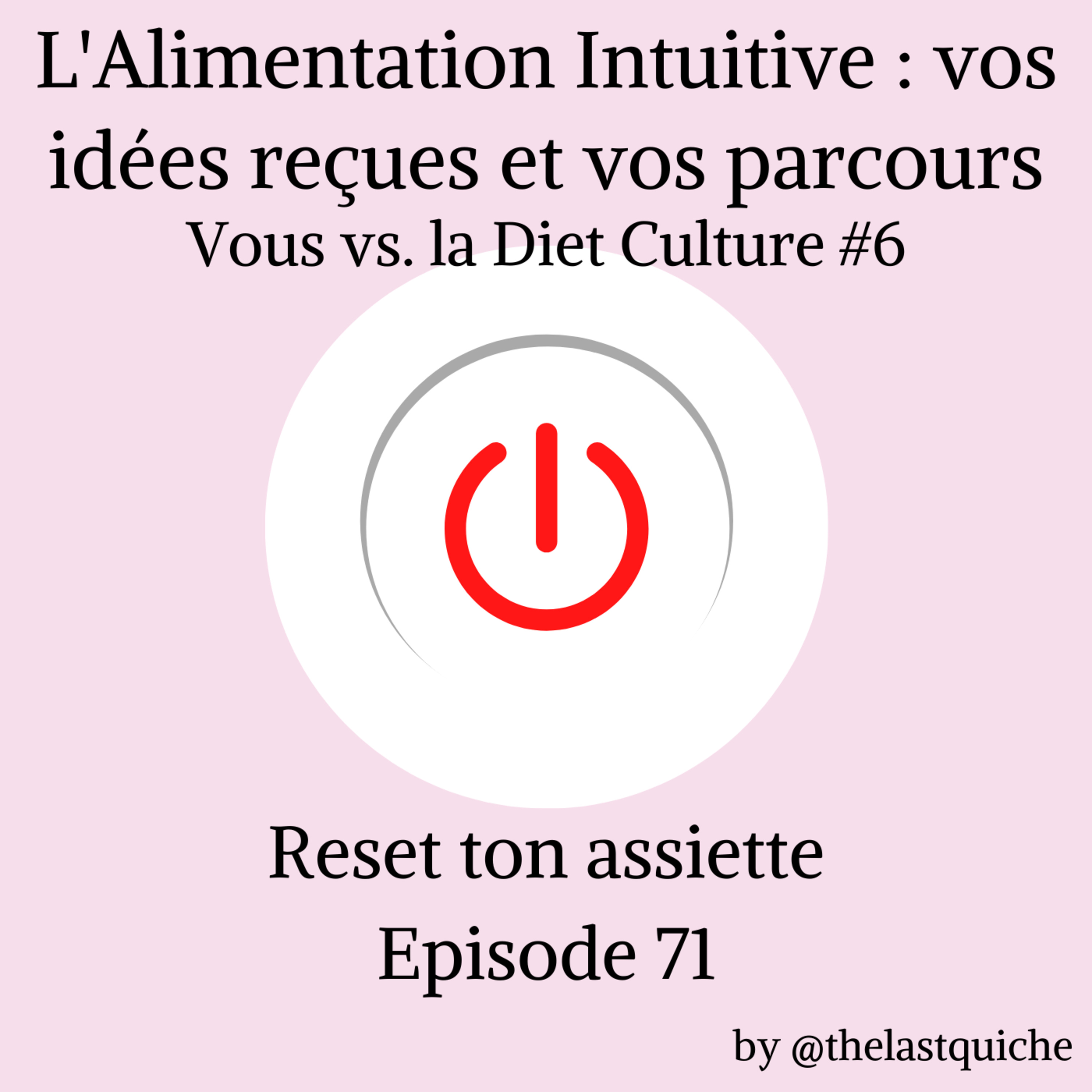 Vos idées reçues sur l'Alimentation Intuitive et vos parcours - Vous vs. la Diet Culture #6 episode artwork