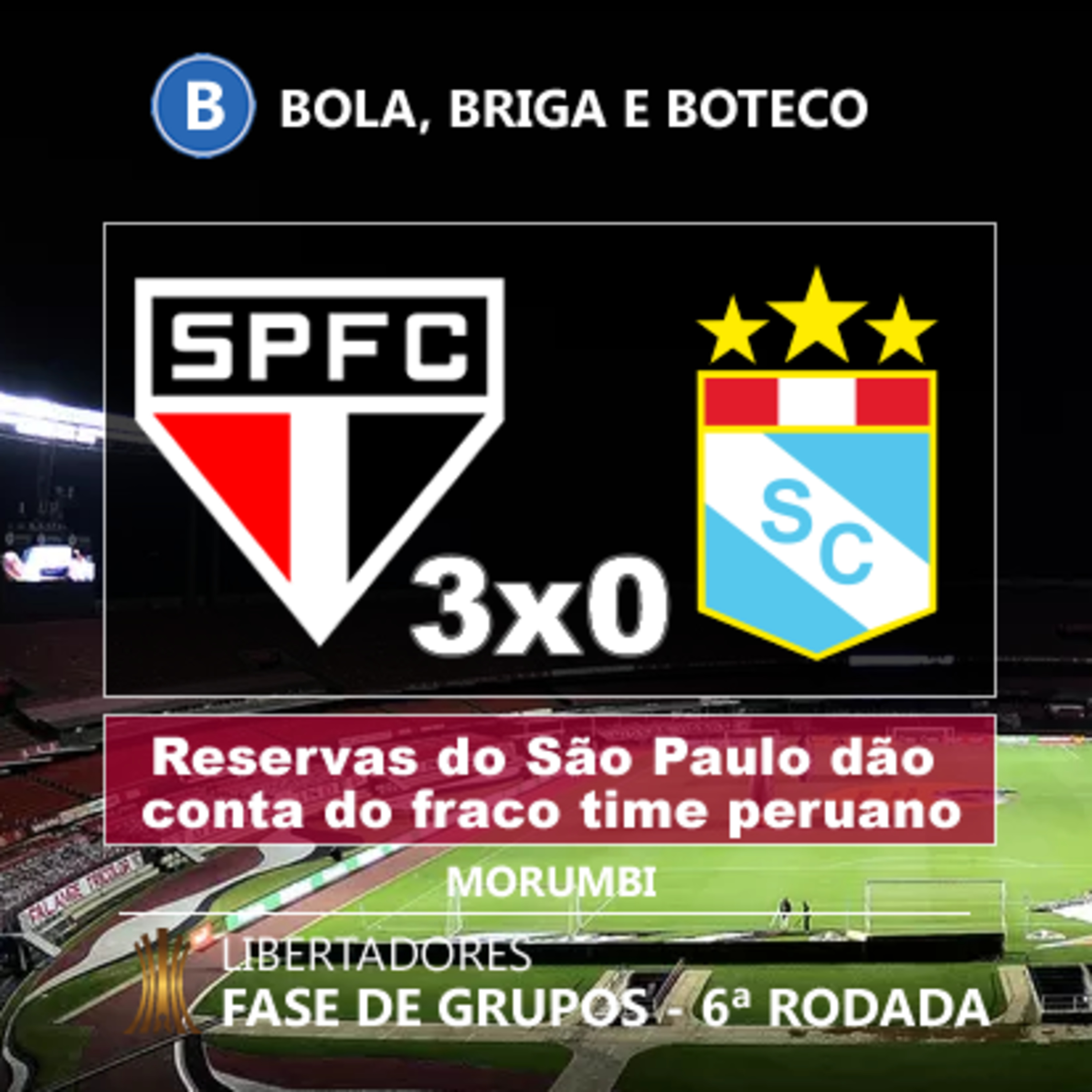 Bola, briga e boteco