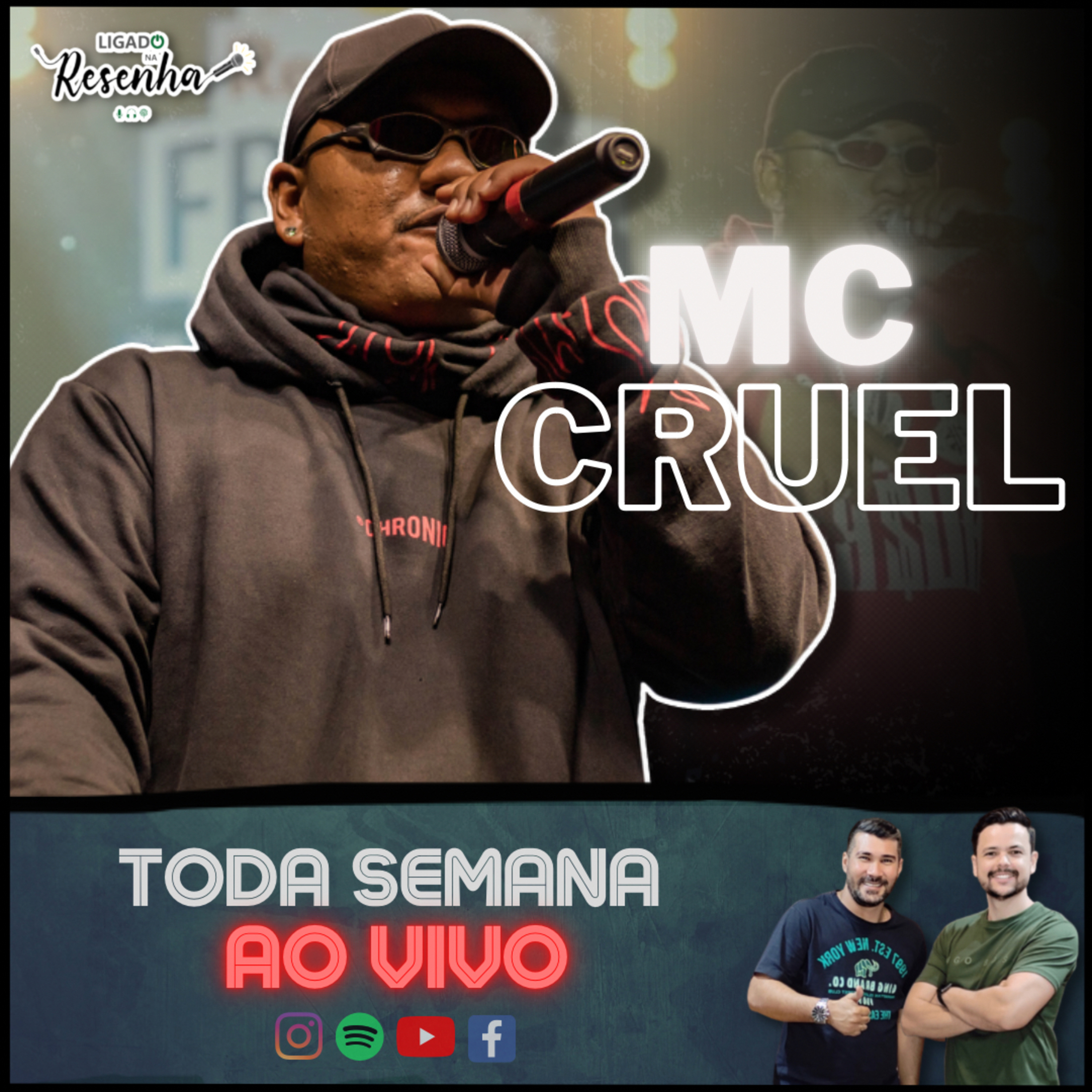 MC CRUEL (Campeão Estadual de RAP) • Ep. 143 • LIGADO NA RESENHA episode artwork
