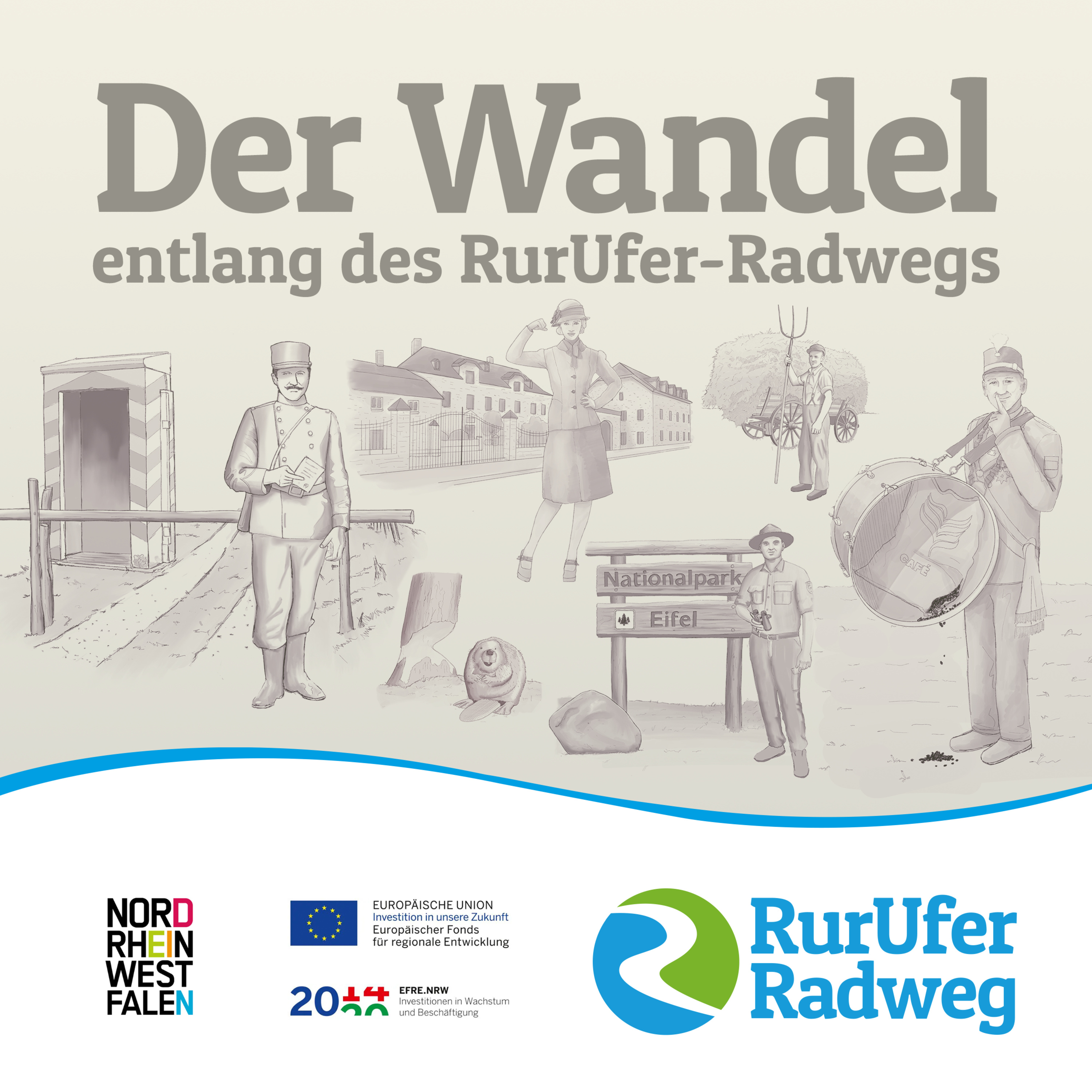 Der Wandel entlang des RurUfer-Radwegs
