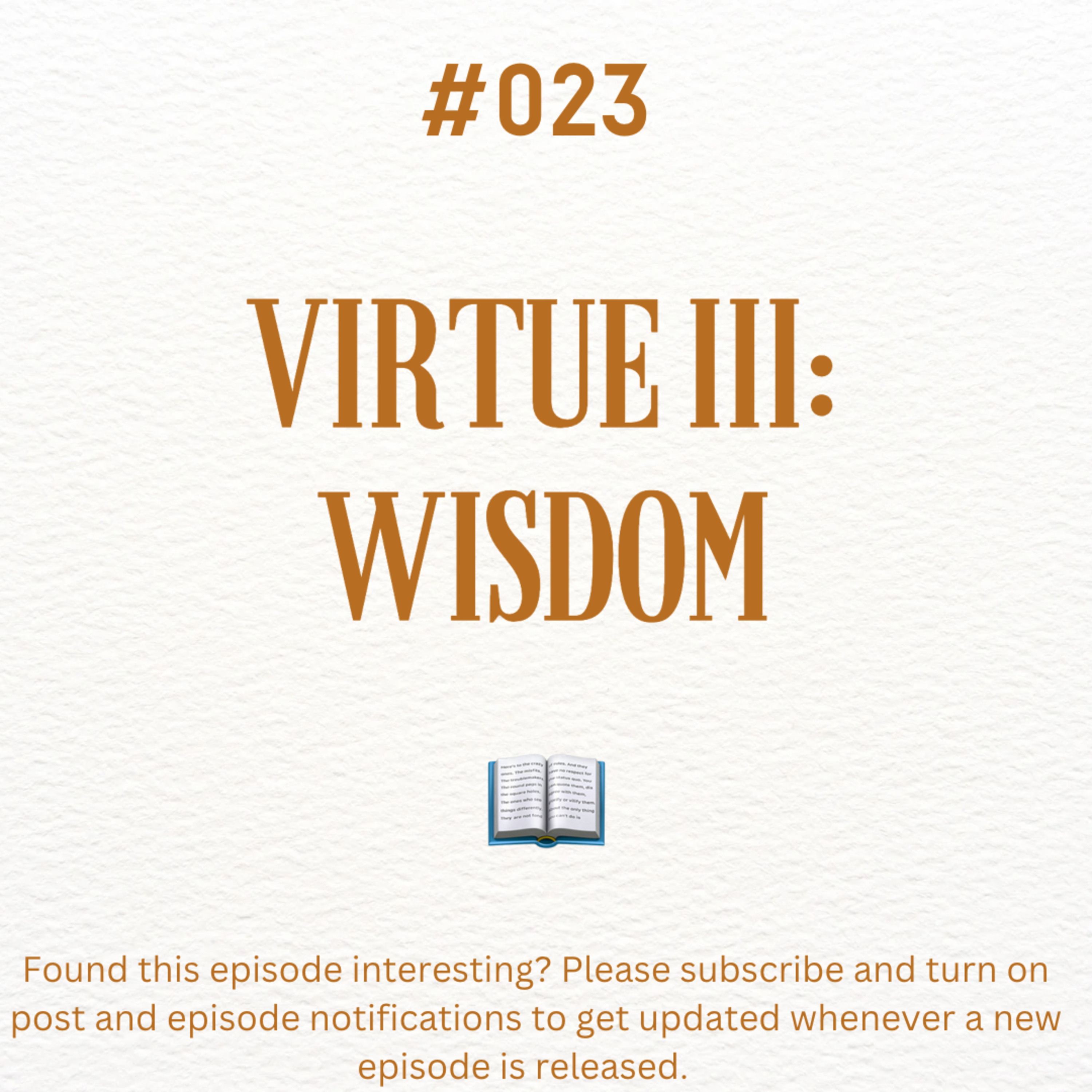 #023: Virtue III: Wisdom episode artwork