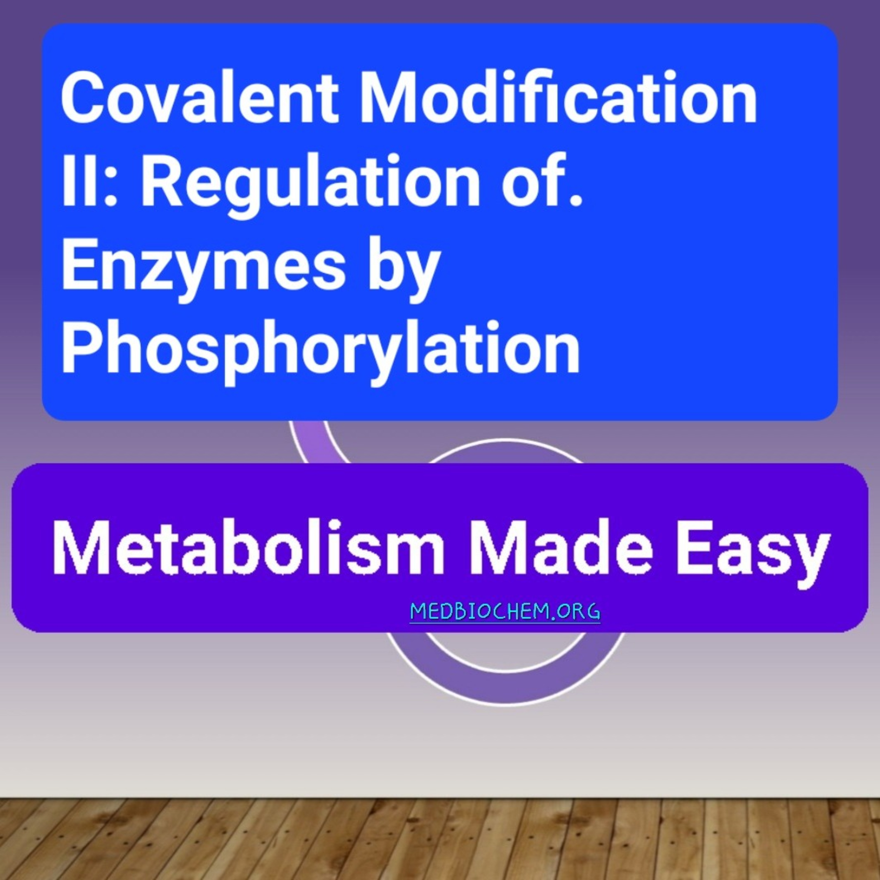 Covalent Modification II: Regulation of Enzymes by Phosphorylation  episode artwork