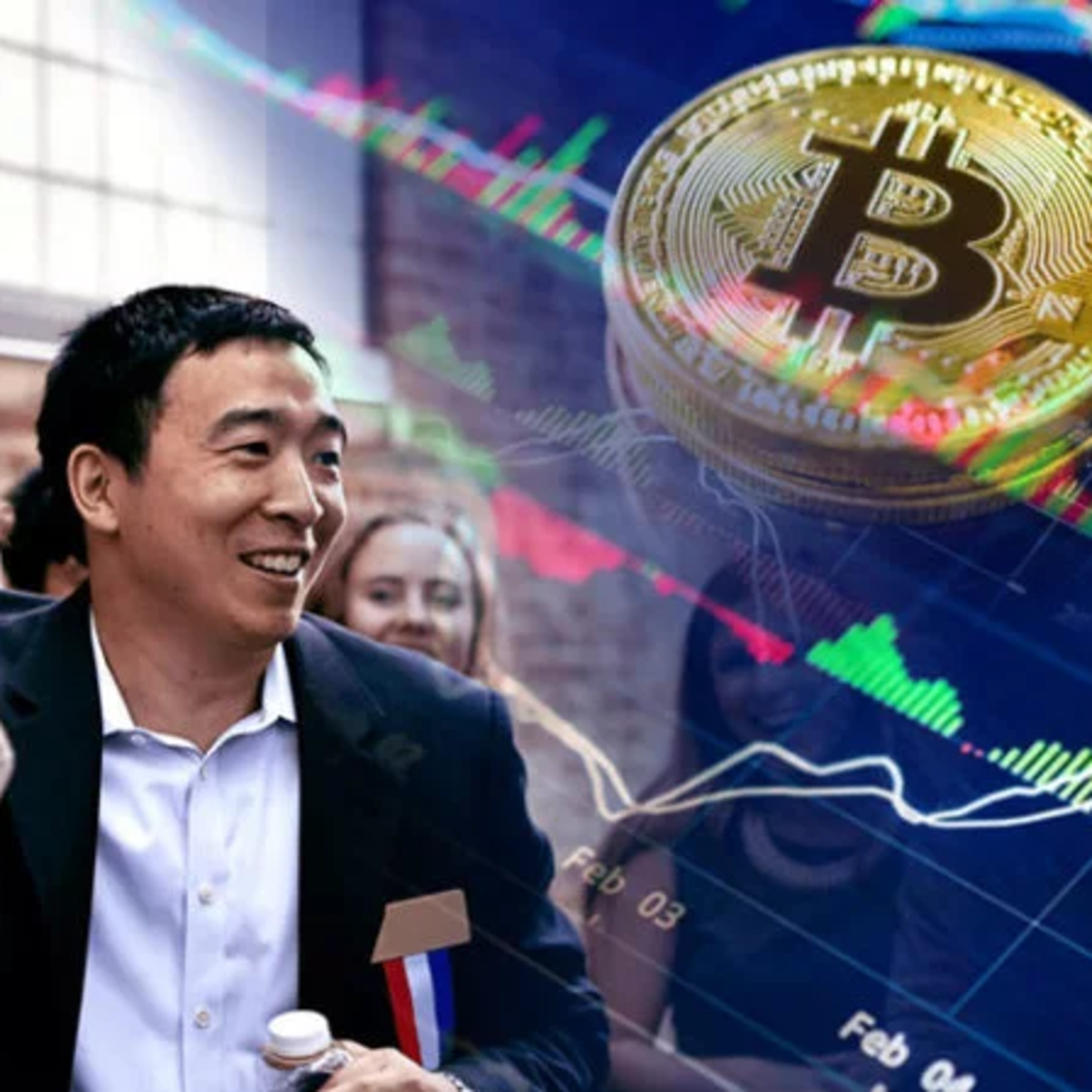 The 1 Bitcoin Show- The rock in a world of panic! Financialization, Halving, Andrew Yang episode artwork