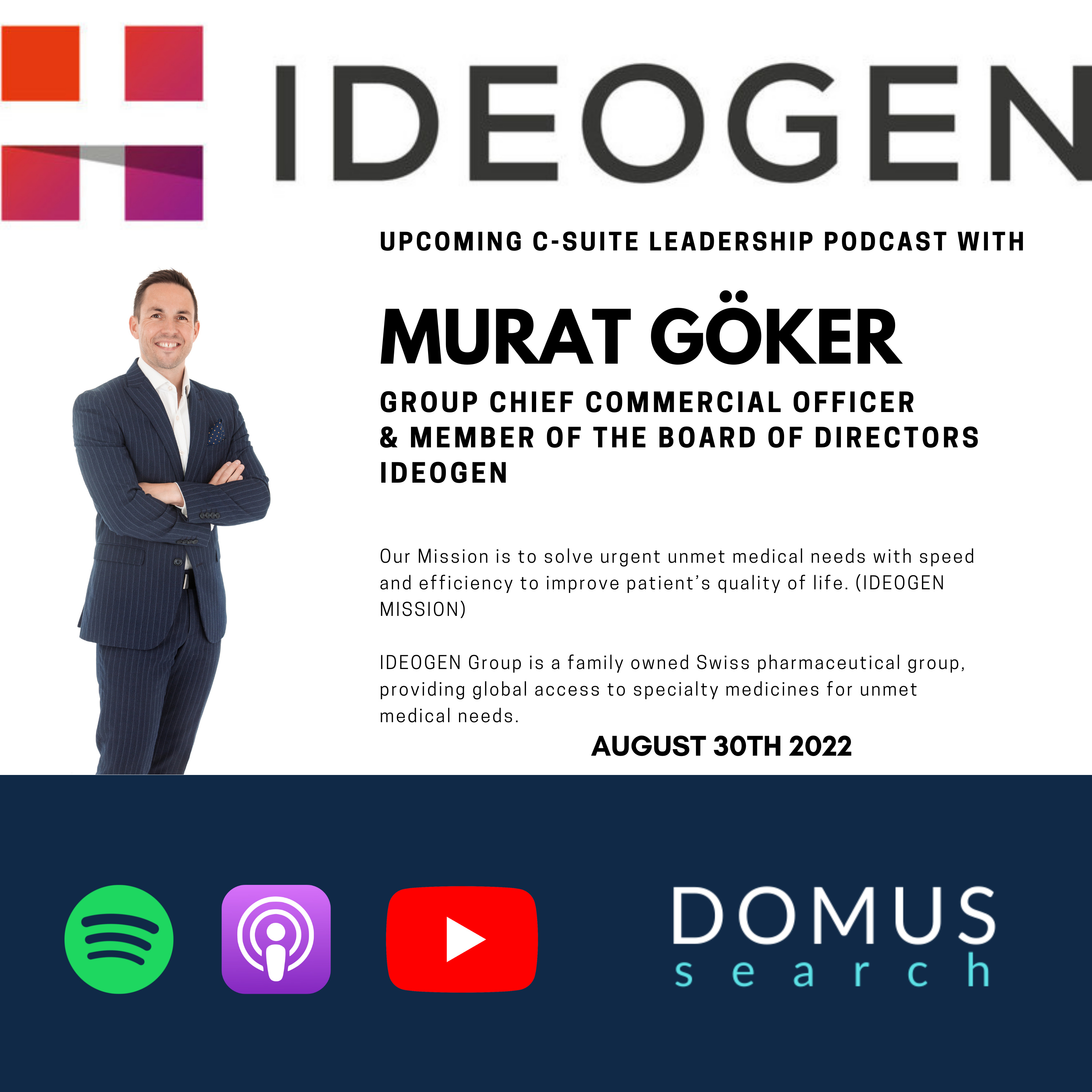 Domus Search - The European BioTech, Pharma & MedTech C-Suite Leadership Podcast
