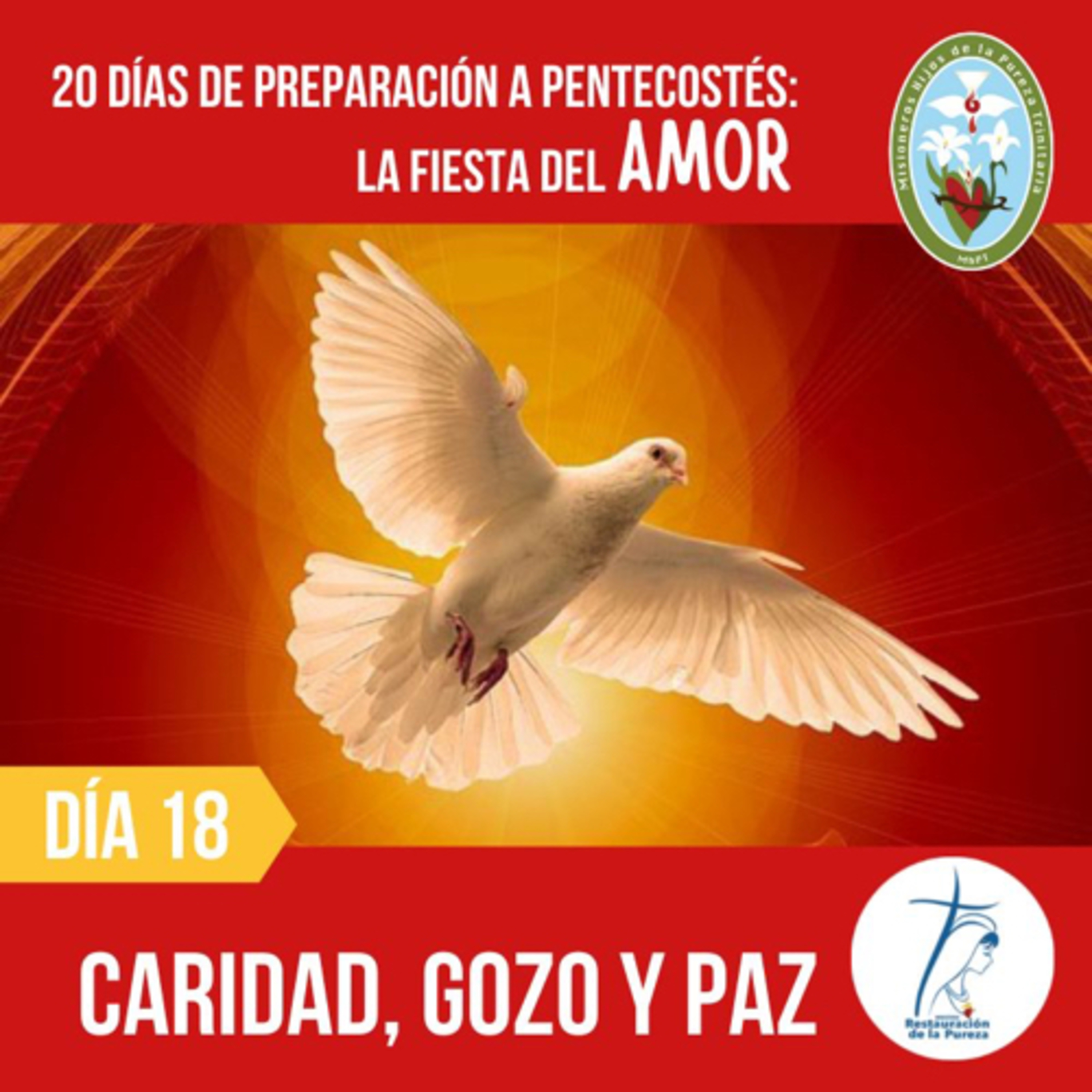 20 días a Pentecostés: fiesta del amor