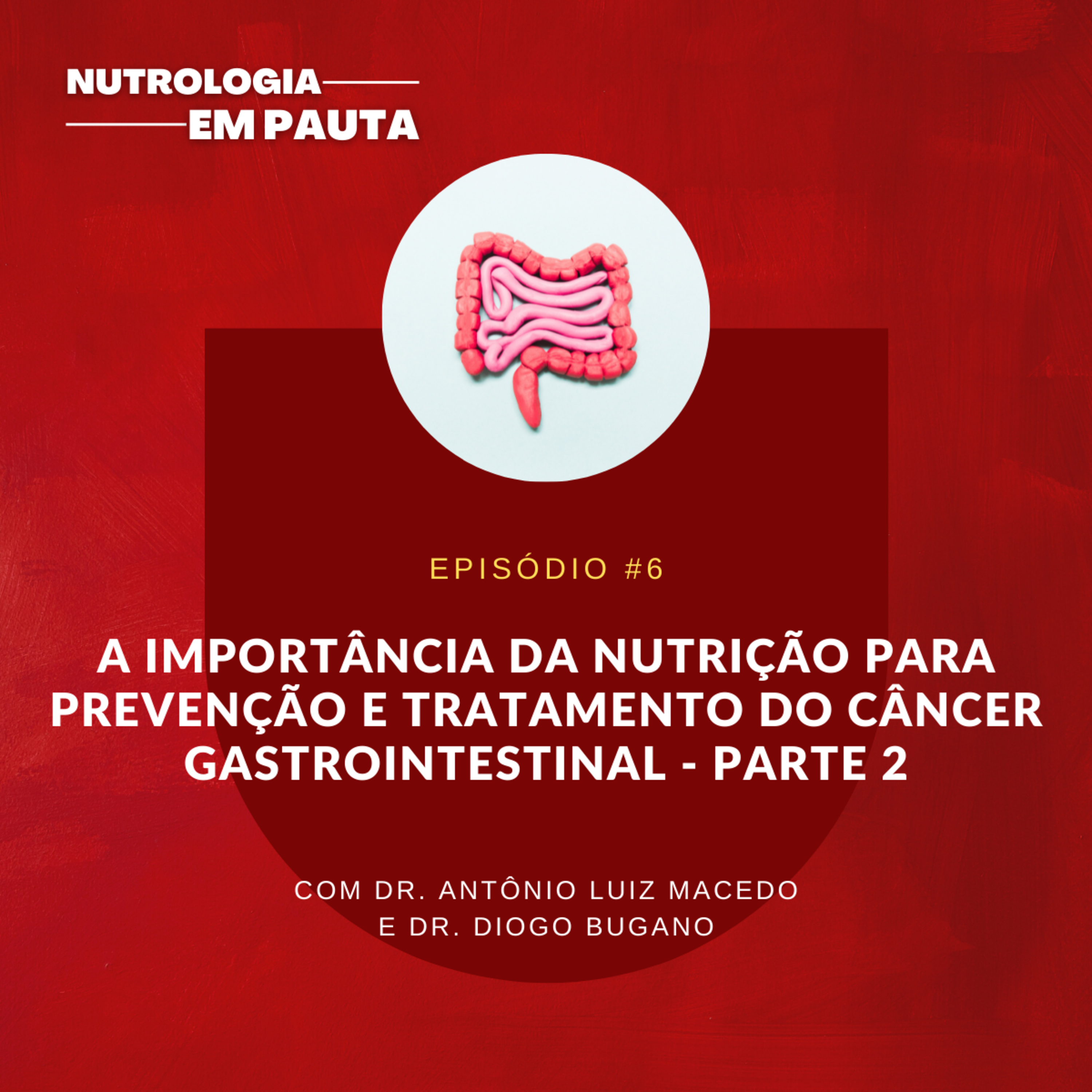 Nutrologia em Pauta #6: A importância da nutrição para prevenção e tratamento do câncer gastrointestinal - PARTE 2 episode artwork