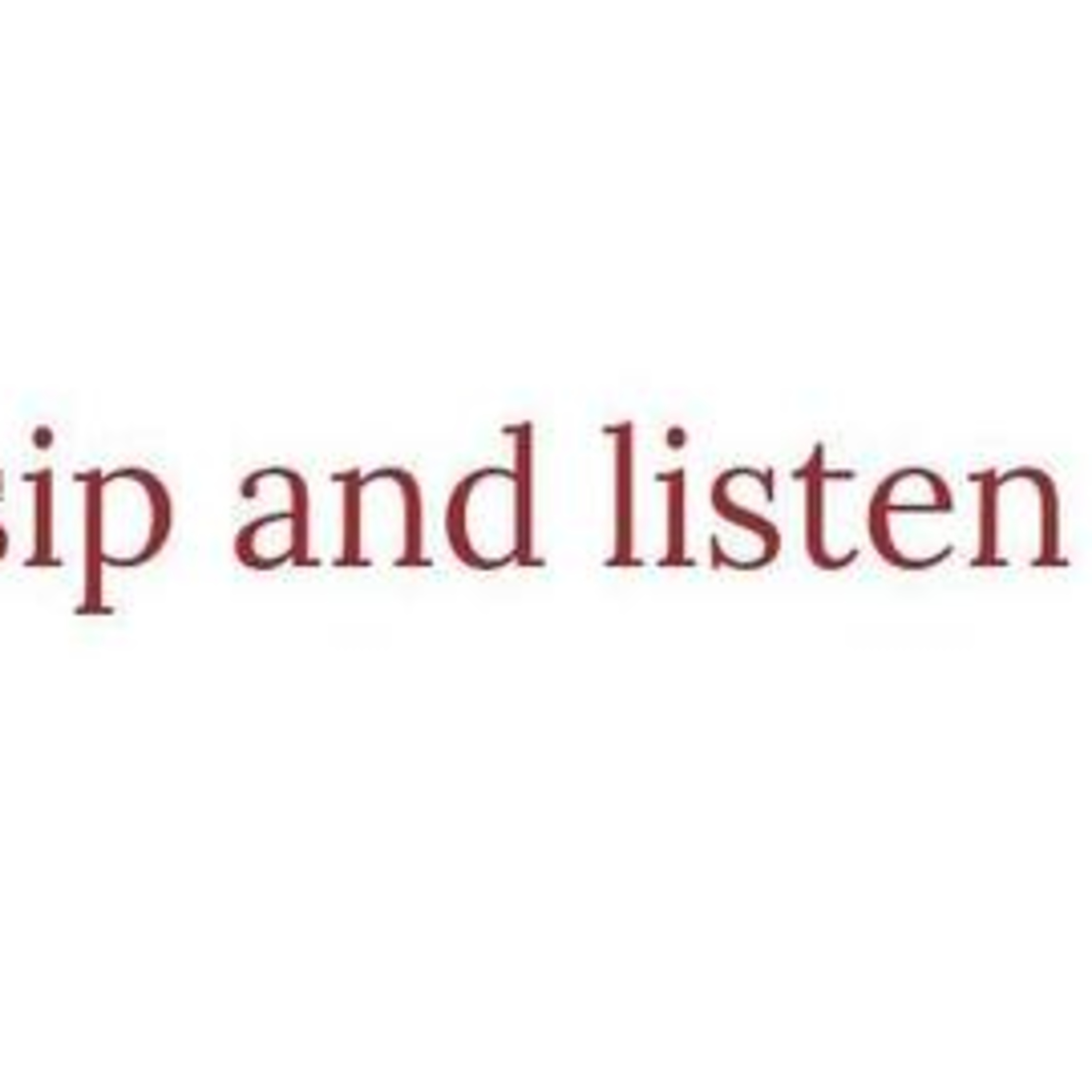 Sip and Listen Podcast 🍾🥂