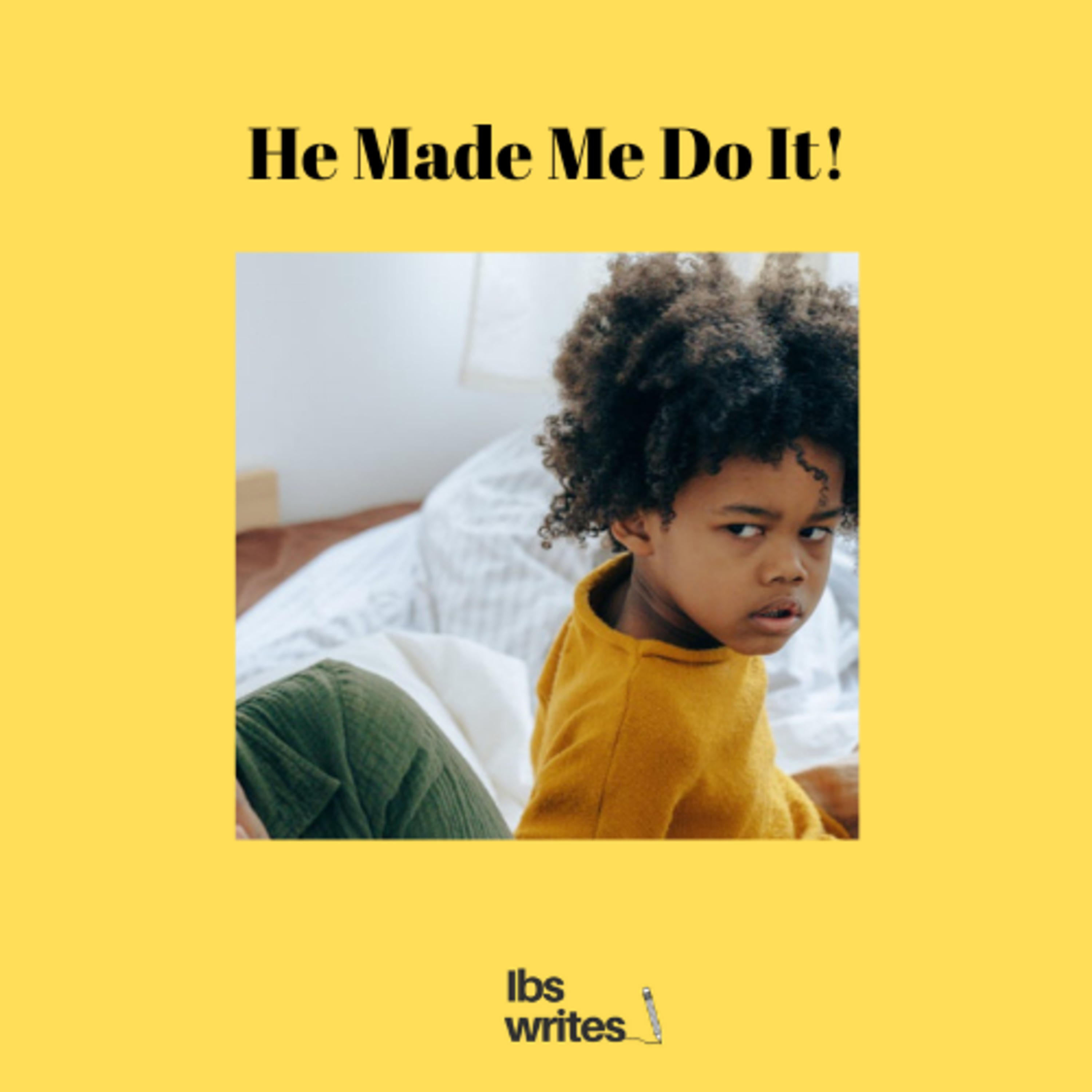 Flash Fiction: He made me do it episode artwork
