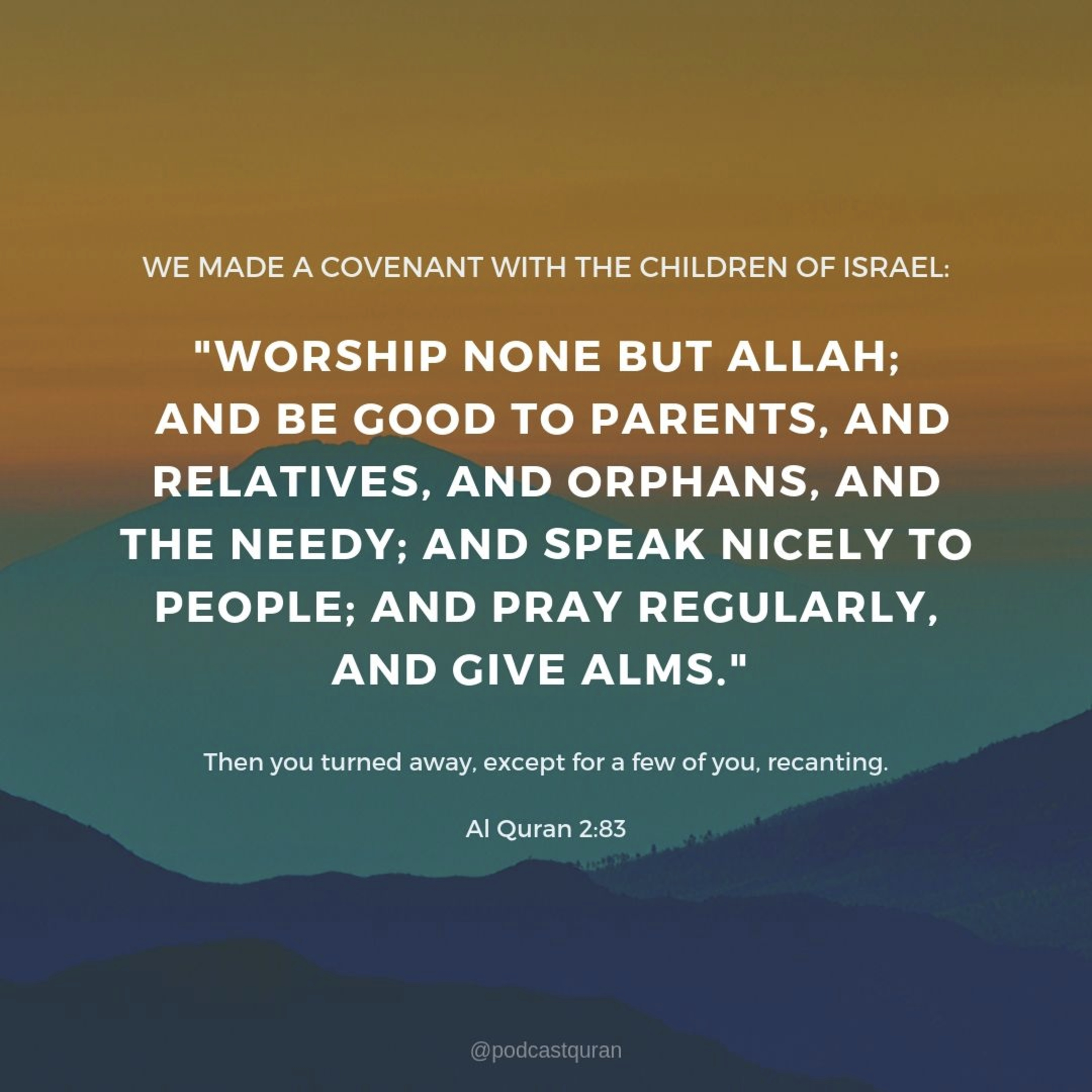 Podcast Al Quran #11 Juz 1 QS 2 Al Baqarah 83-86 episode artwork