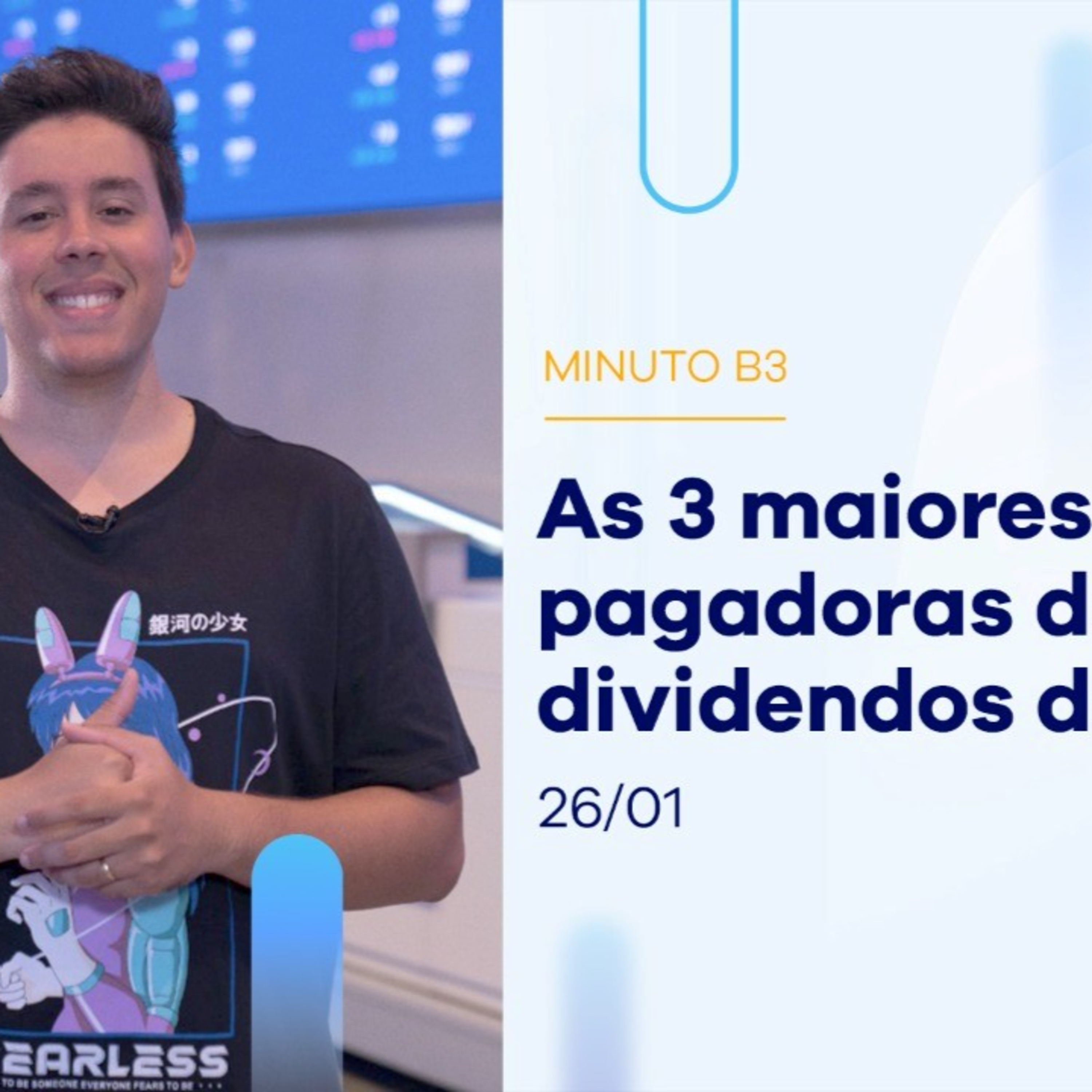 As 3 maiores pagadoras de dividendos de 2022 | Minuto B3 - 26/01 episode artwork