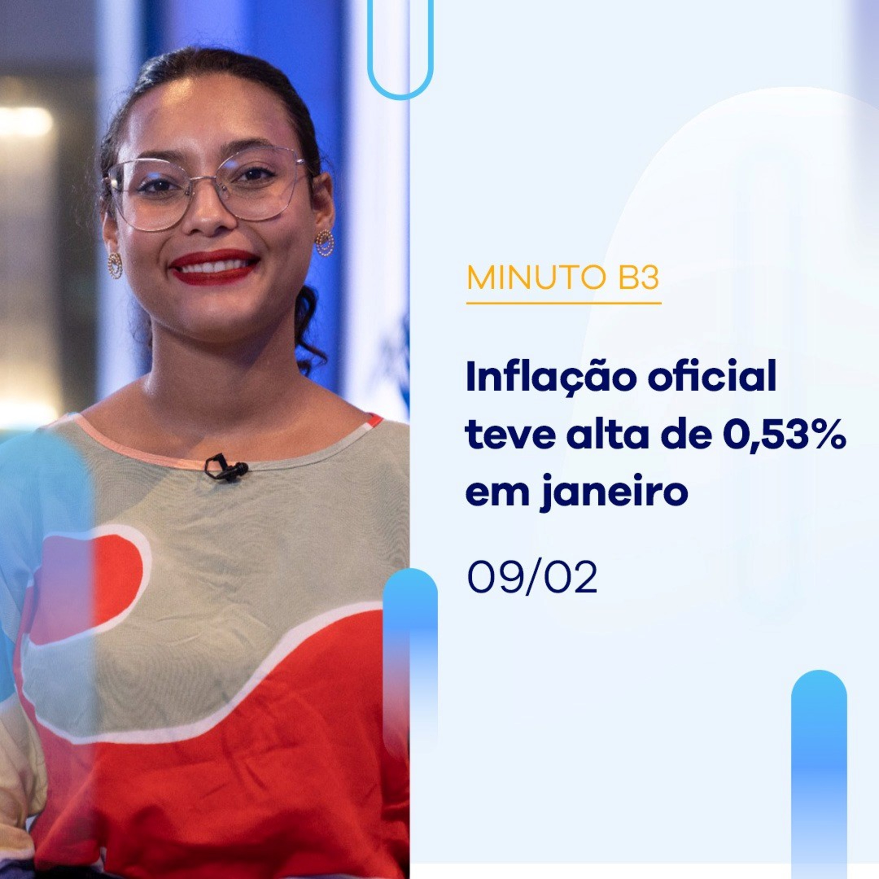 Inflação oficial teve alta de 0,53% em janeiro | Minuto B3 09-02 episode artwork