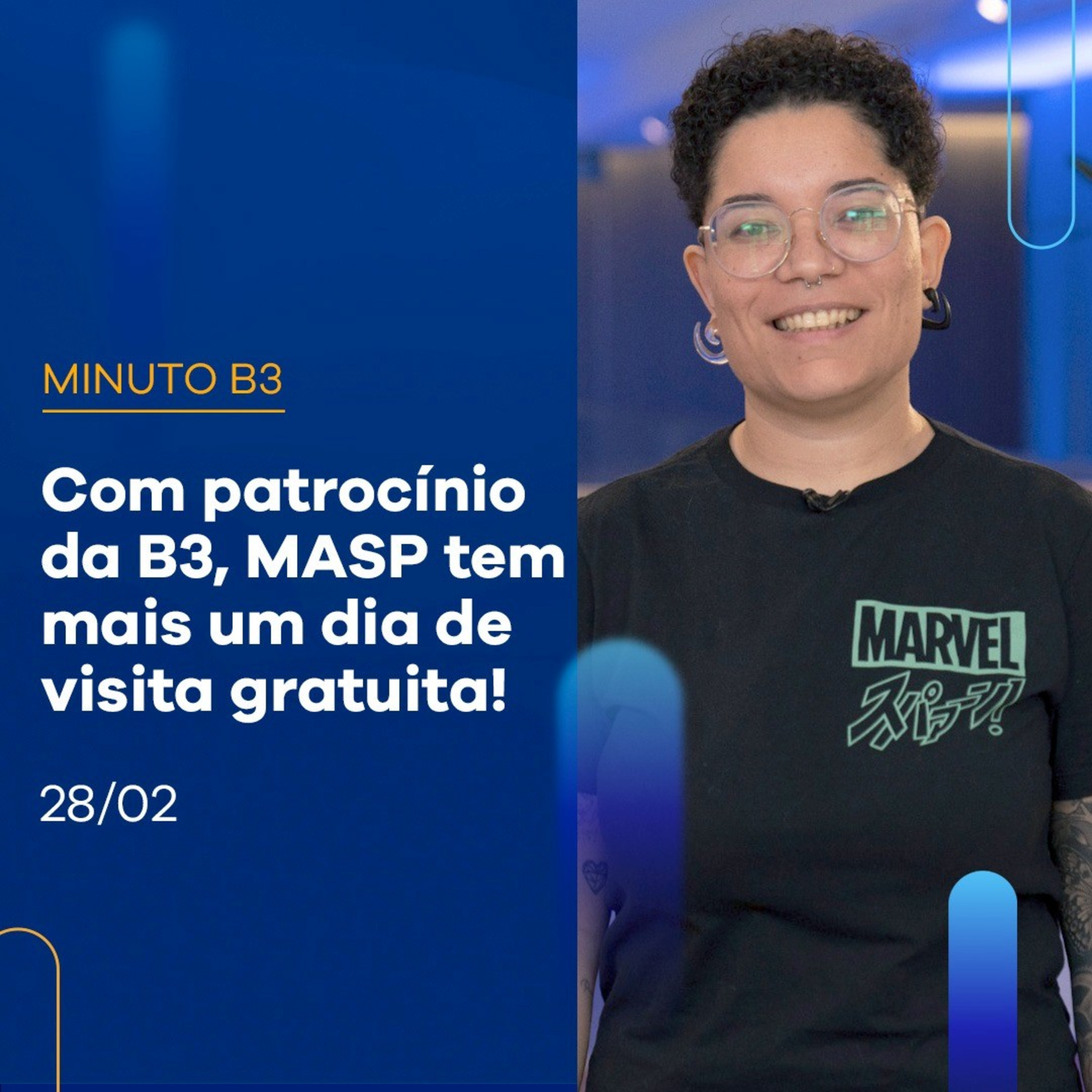 Com patrocínio da B3, Masp tem mais um dia de visita gratuita | MINUTO B3 28-02 episode artwork