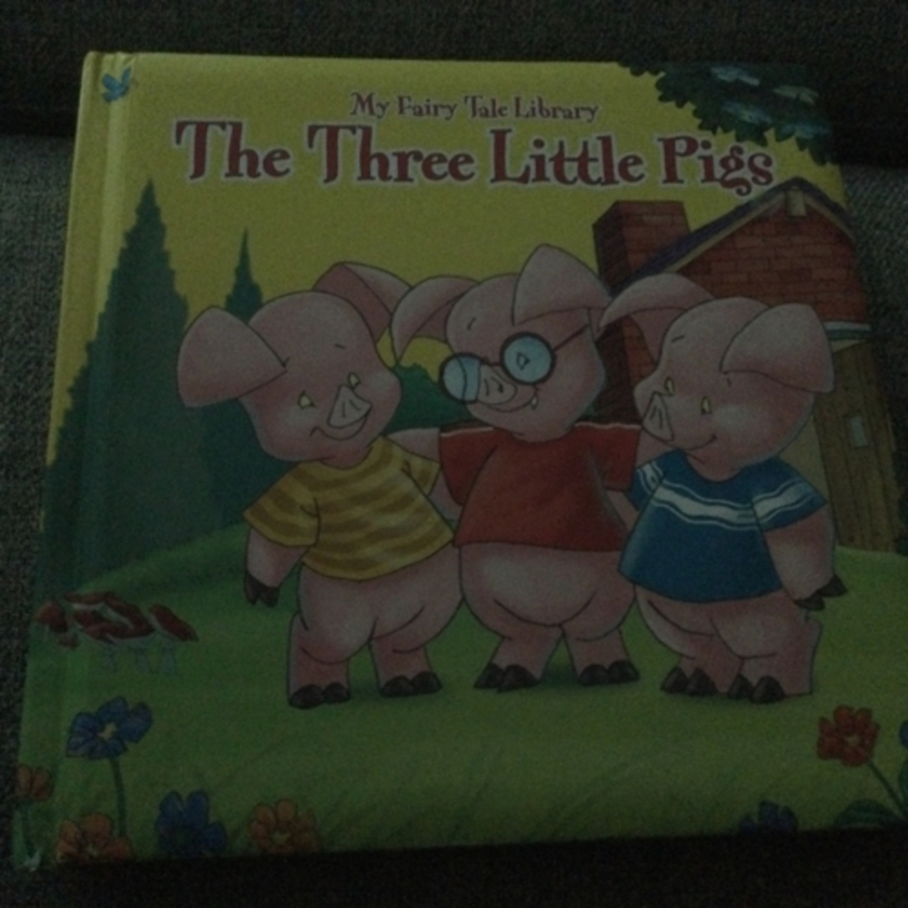 Story time with Owen and Adam and baby girl Abby