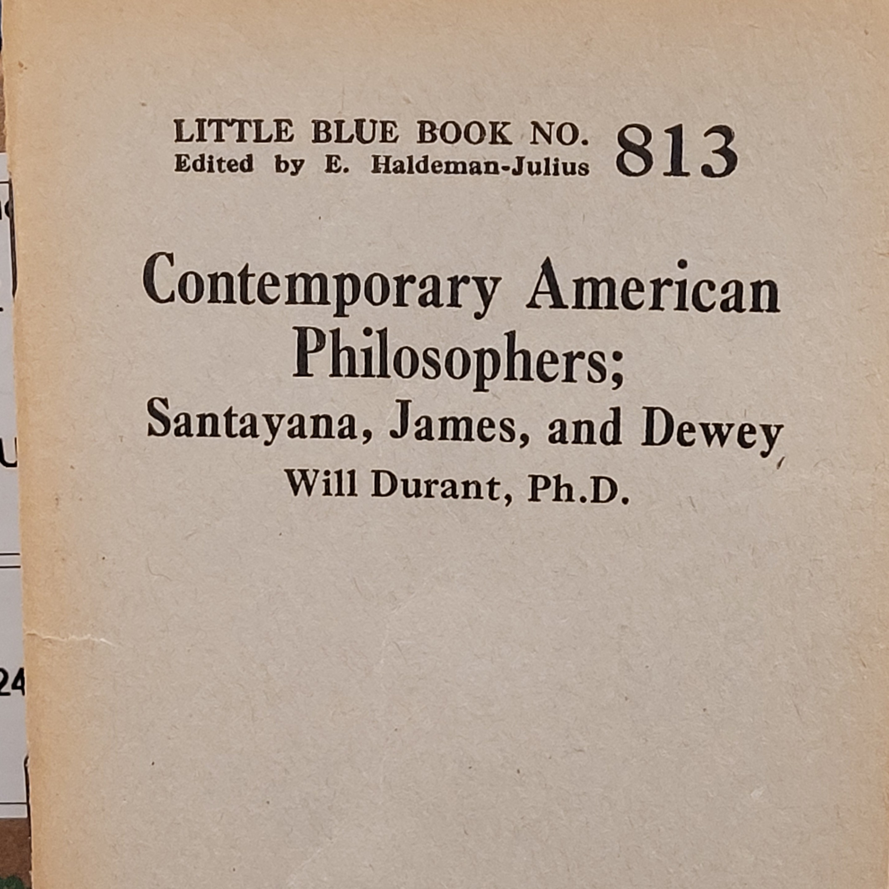 Contemporary American Philosophers. Number 813 pt 1 episode artwork