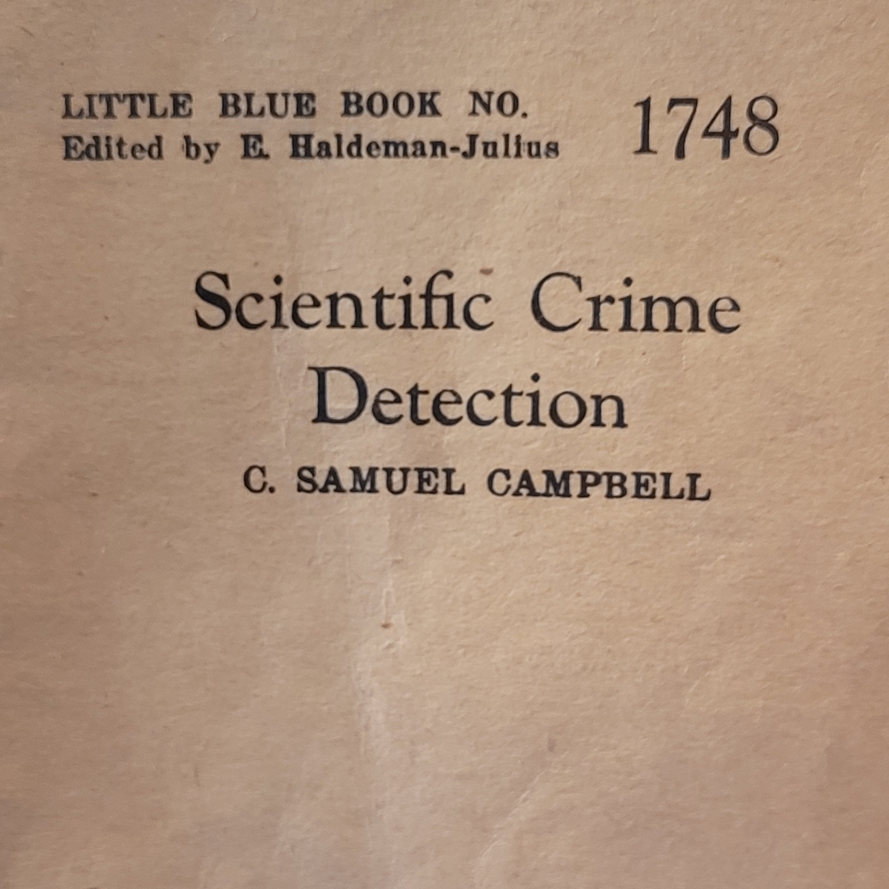 Scientific crime detection. Book number 1748. Part 2 episode artwork