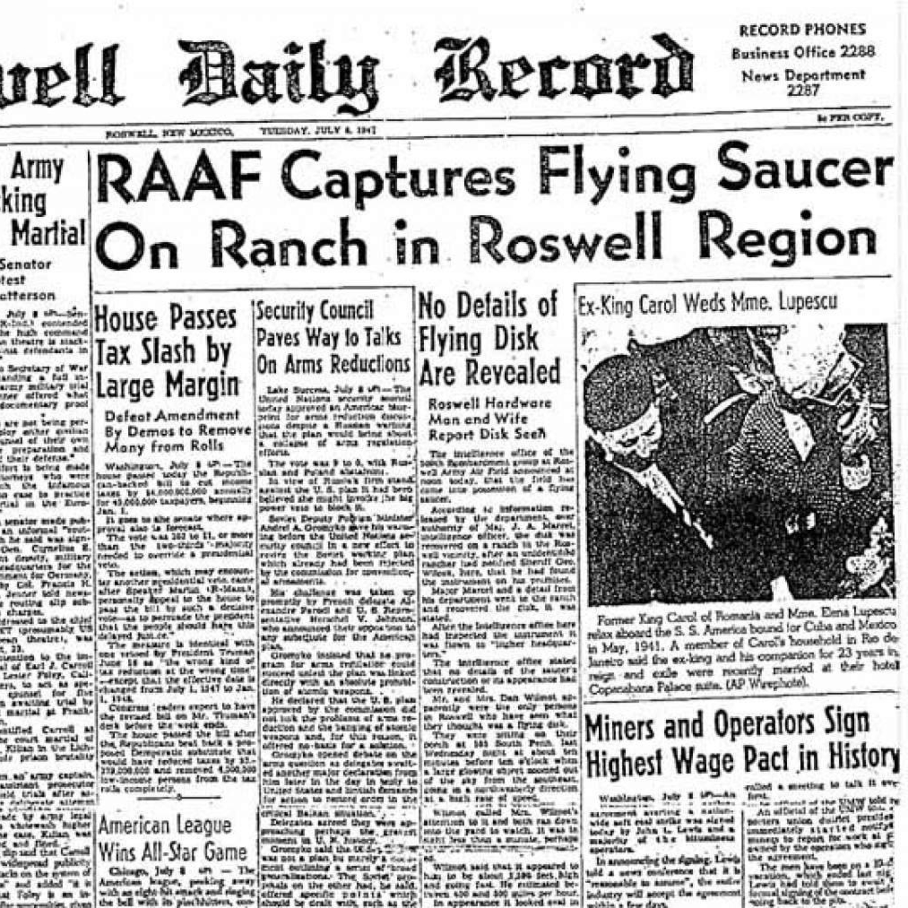 U.S. Air Force, MJ-12 have suppressed Roswell saucer crash truth for 75 straight years