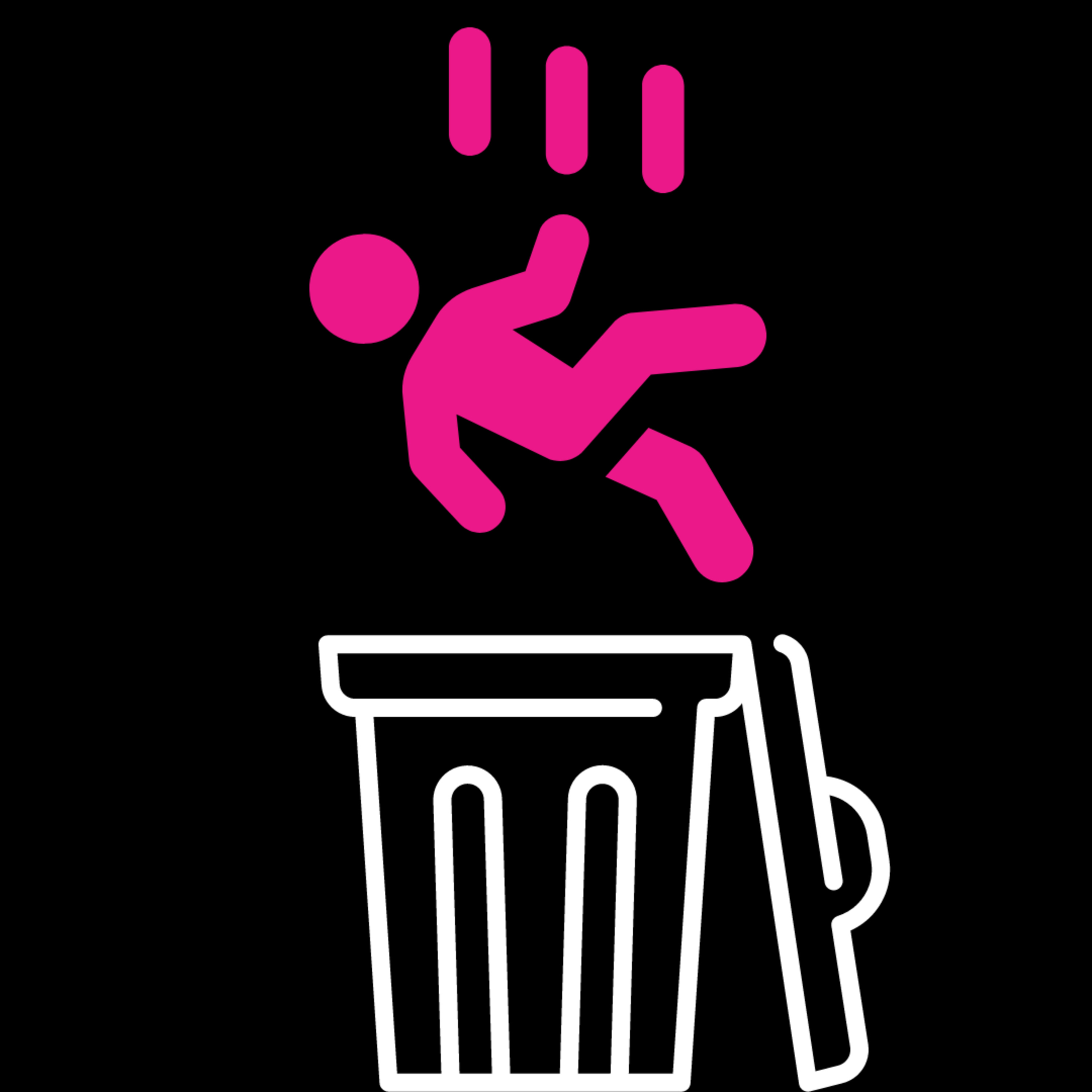 black humor e cassonetti