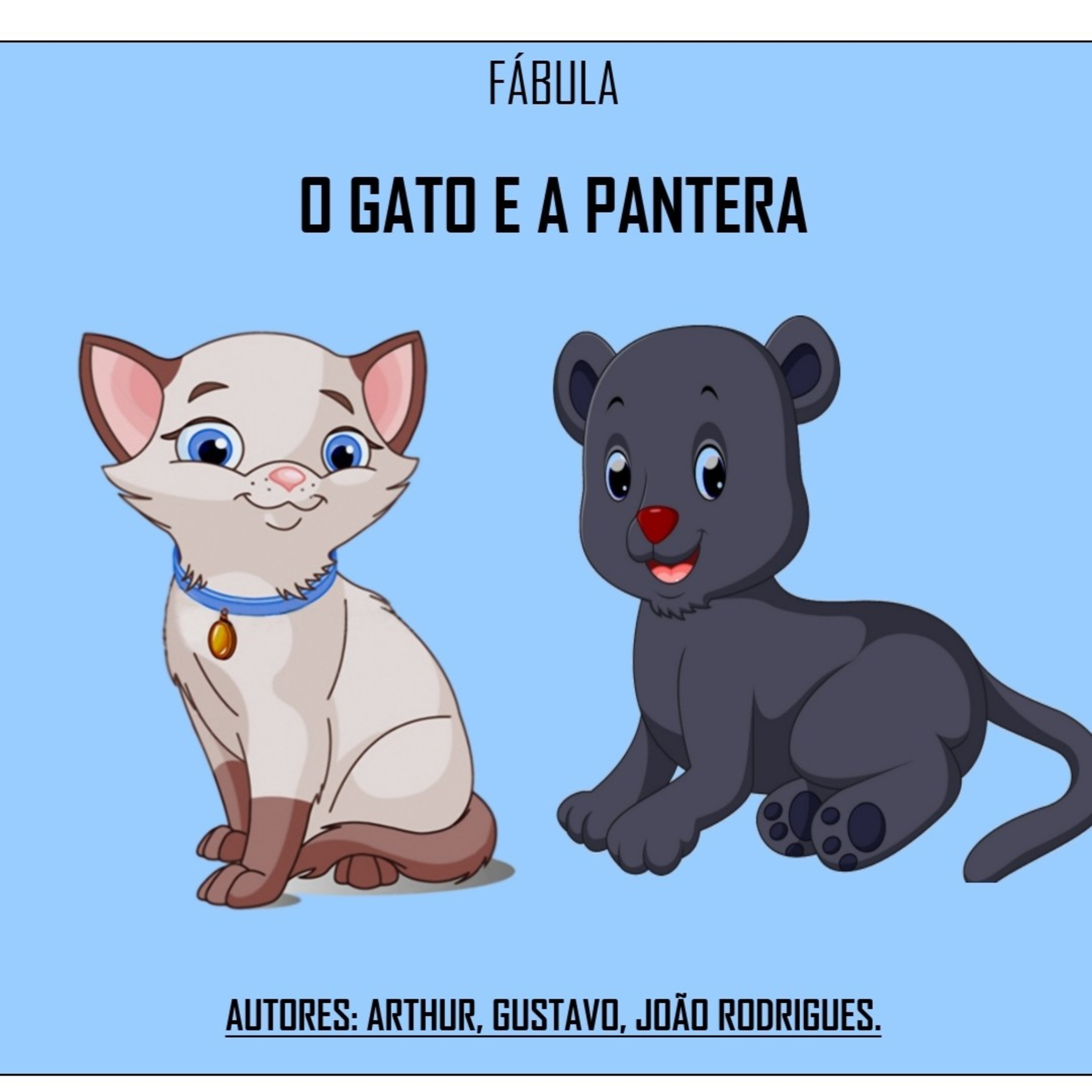 Fábula "O Gato e a Pantera".