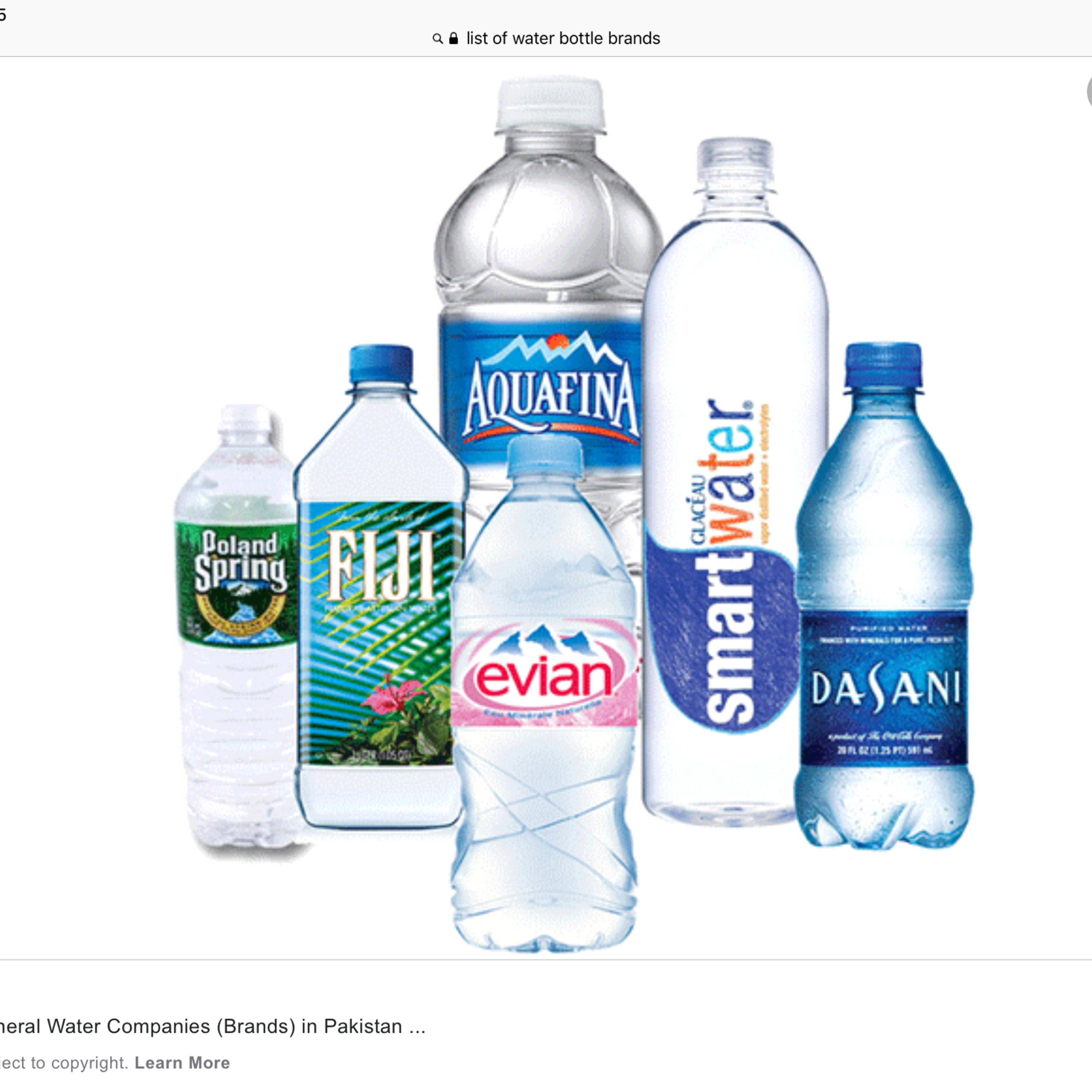 Rating water bottle brands