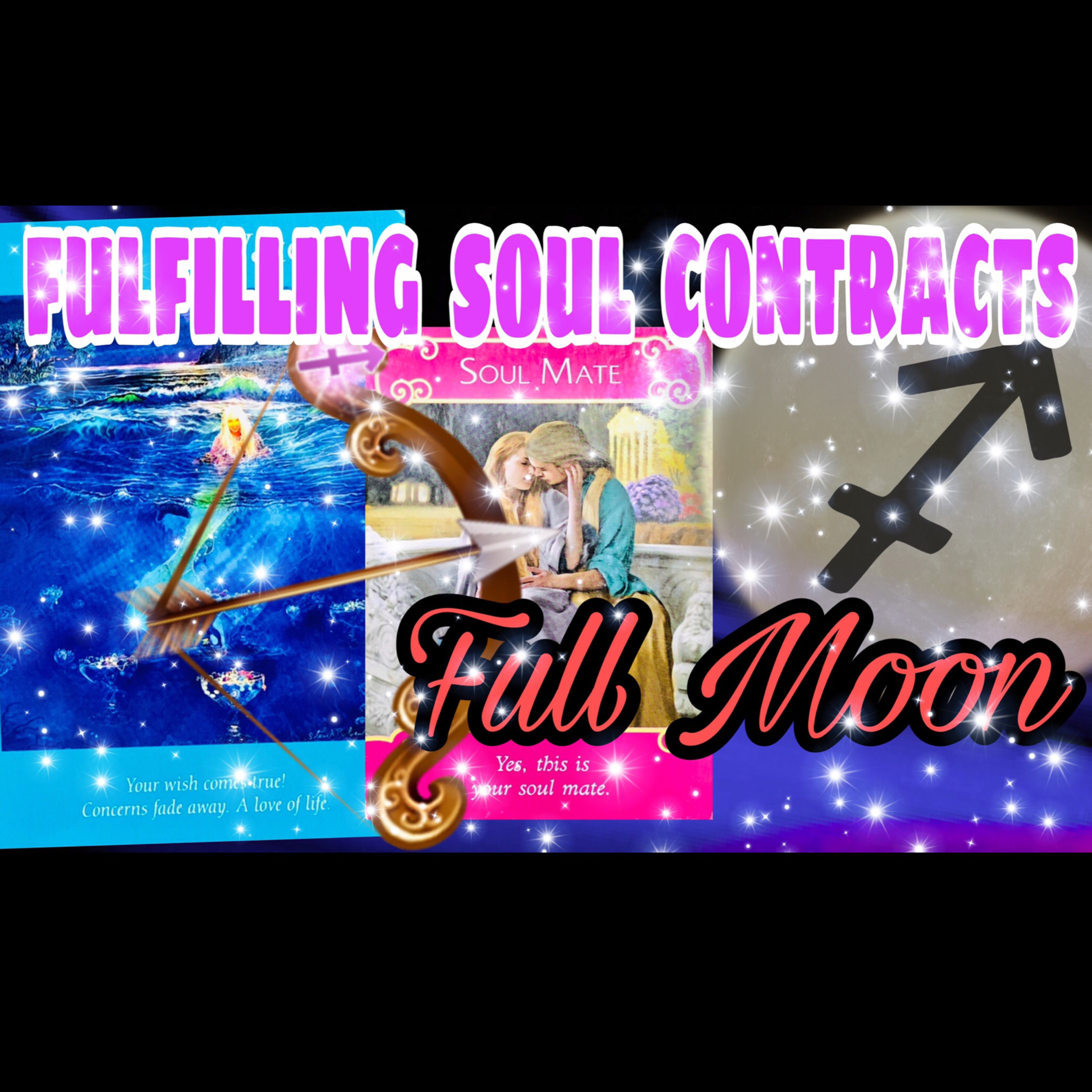 41- 𝔽𝕦𝕖𝕝𝕚𝕟𝕘 𝕥𝕙𝕖 𝔽𝕝𝕒𝕞𝕖-🏹 #SAGITTARIUS #FULLMOON “FULFILLING SOUL CONTRACTS 💜 #tarotreading episode artwork