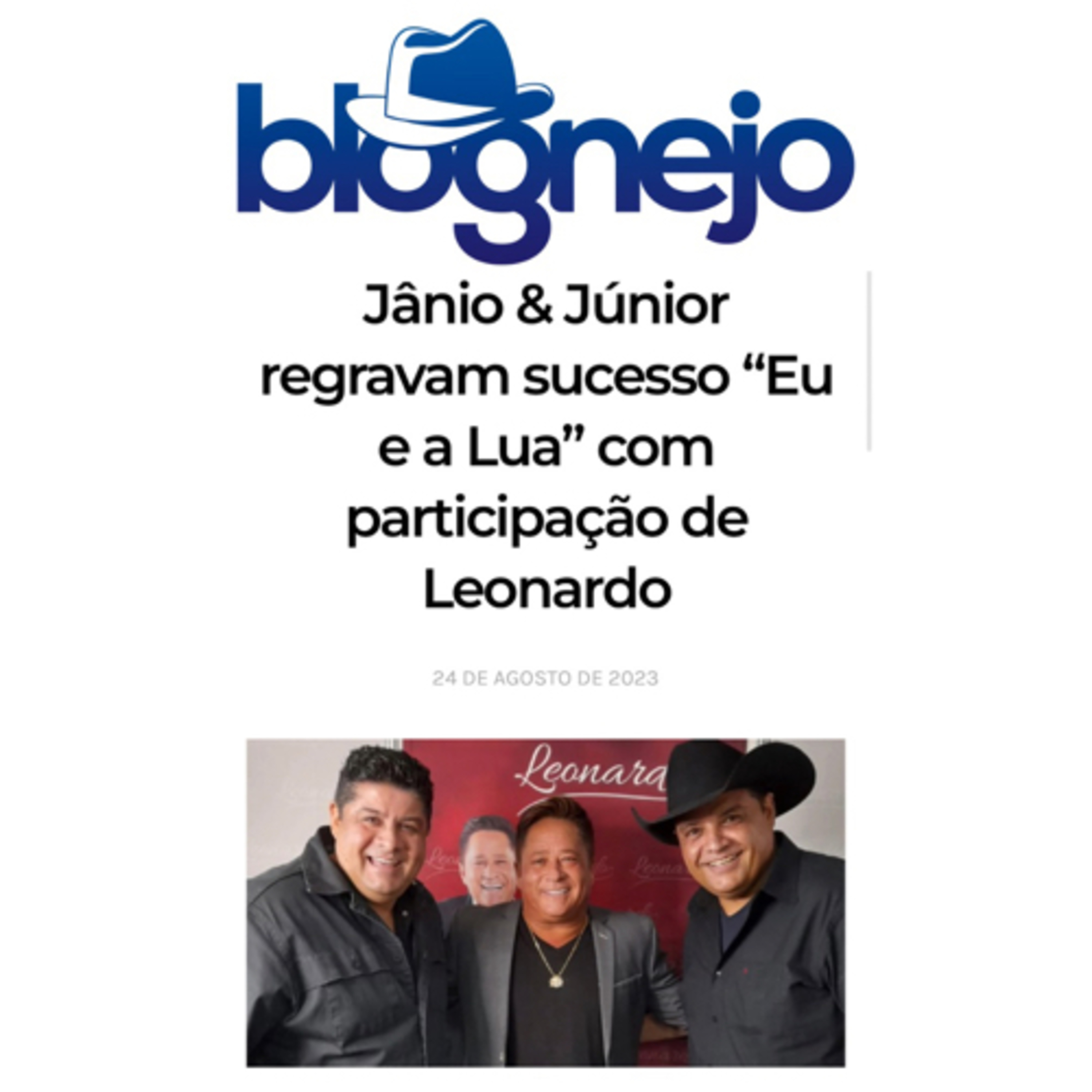 Jânio & Júnior regravam sucesso “Eu e a Lua” com participação de Leonardo episode artwork