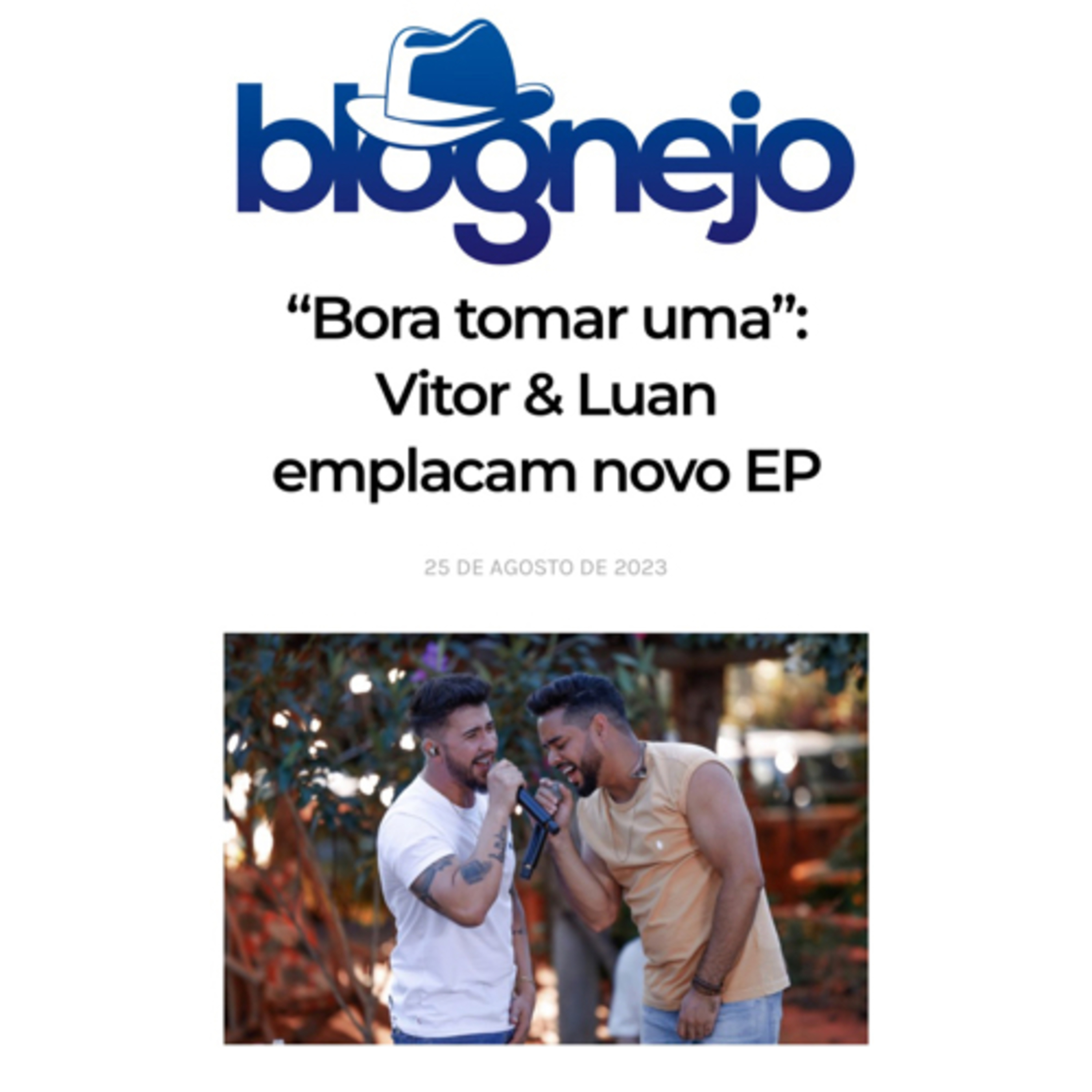 “Bora tomar uma”: Vitor & Luan emplacam novo EP episode artwork