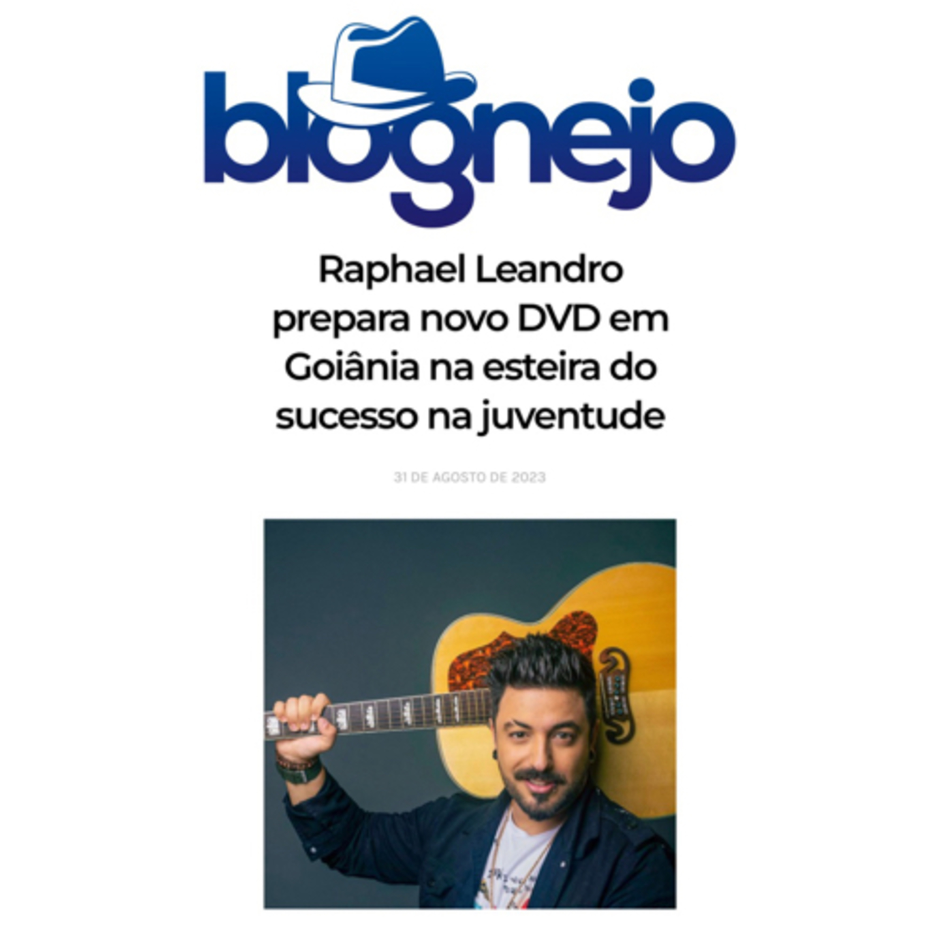 Raphael Leandro prepara novo DVD em Goiânia na esteira do sucesso na juventude episode artwork