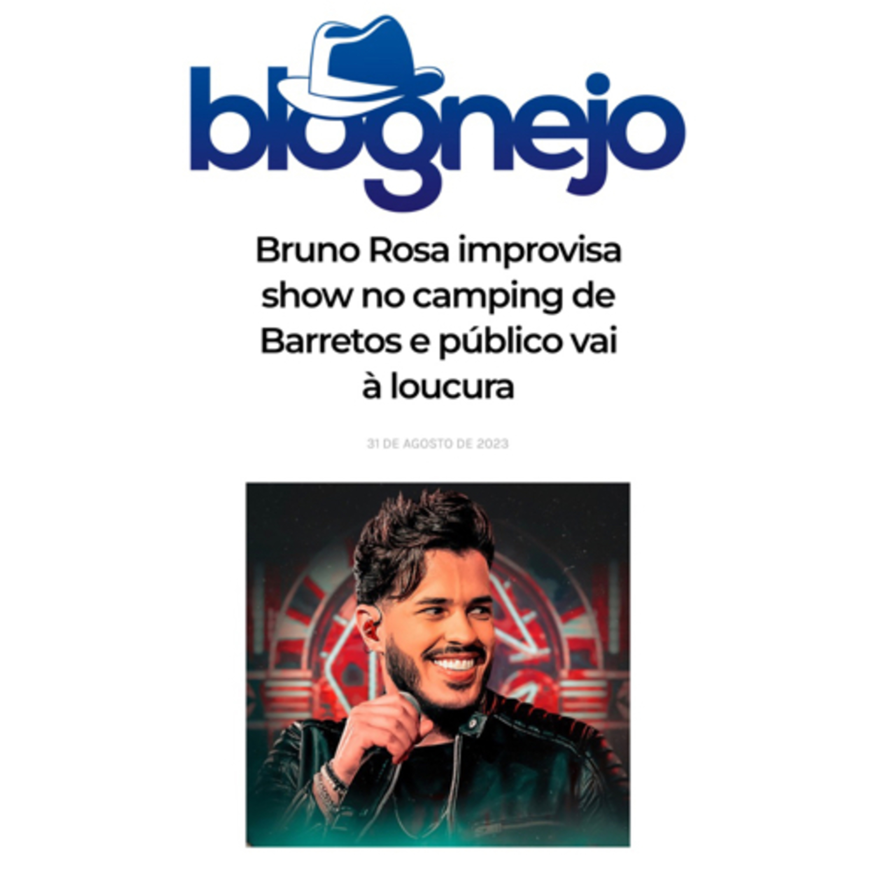 Bruno Rosa improvisa show no camping de Barretos e público vai à loucura episode artwork