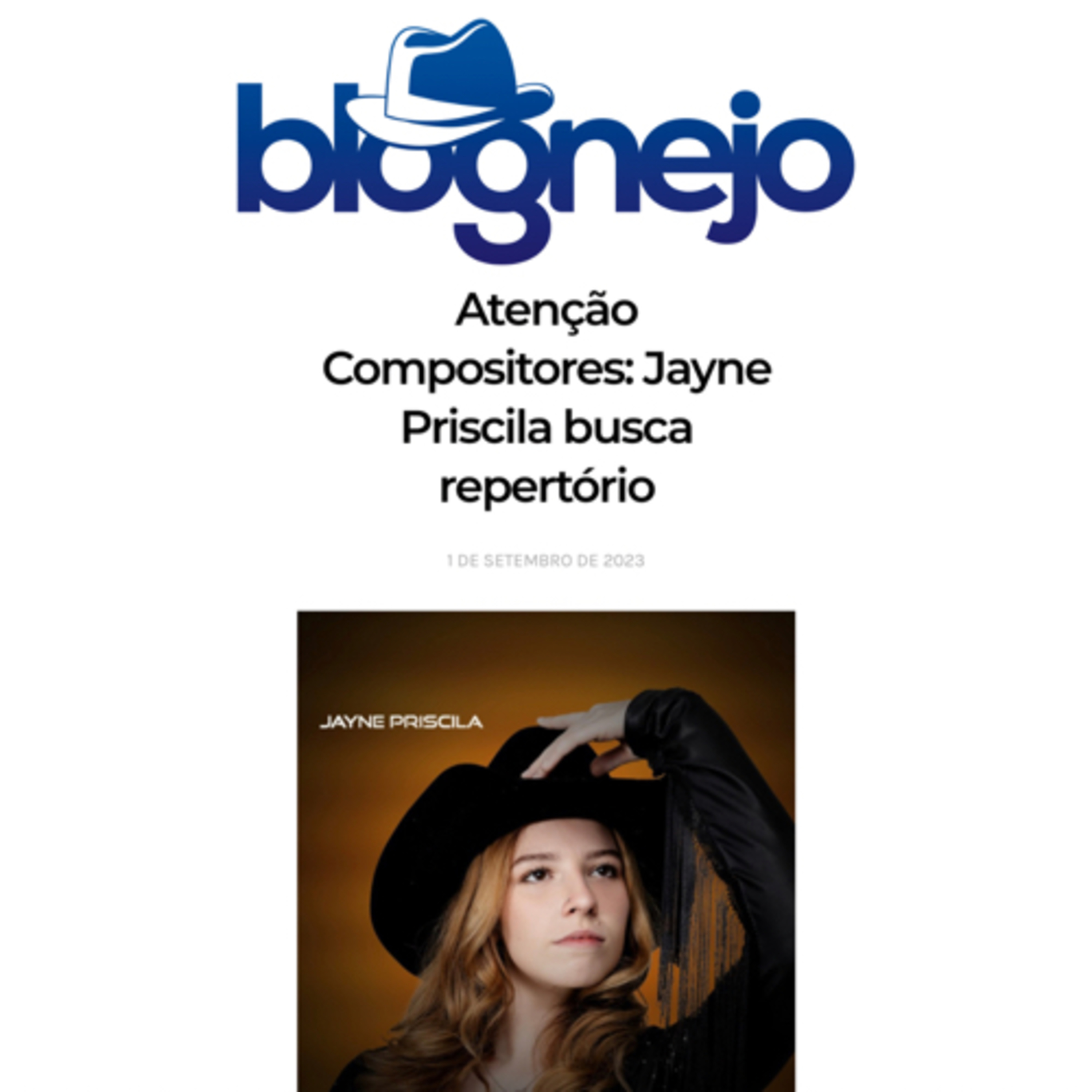 Atenção Compositores: Jayne Priscila busca repertório episode artwork
