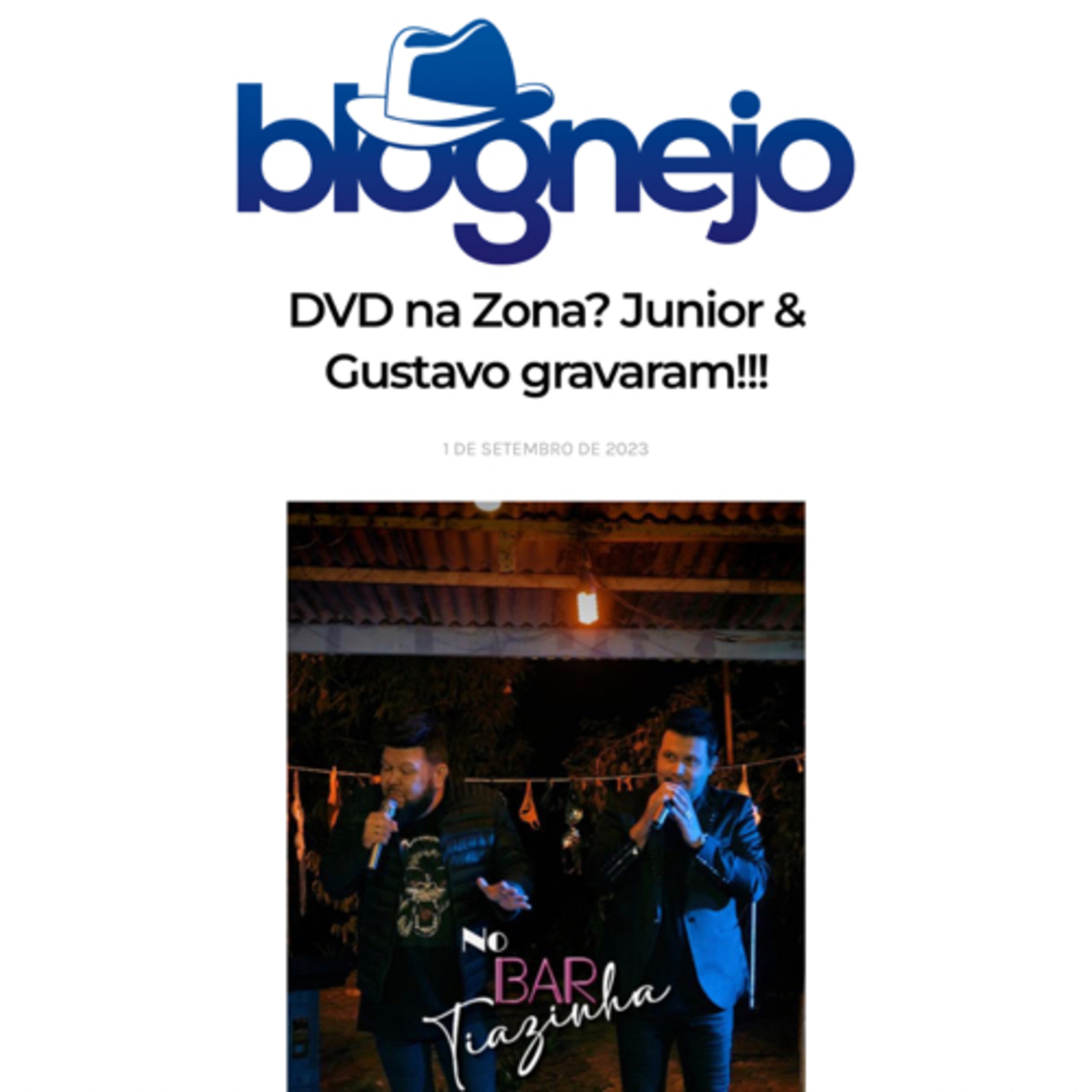 DVD na Zona? Junior & Gustavo gravaram!!! episode artwork