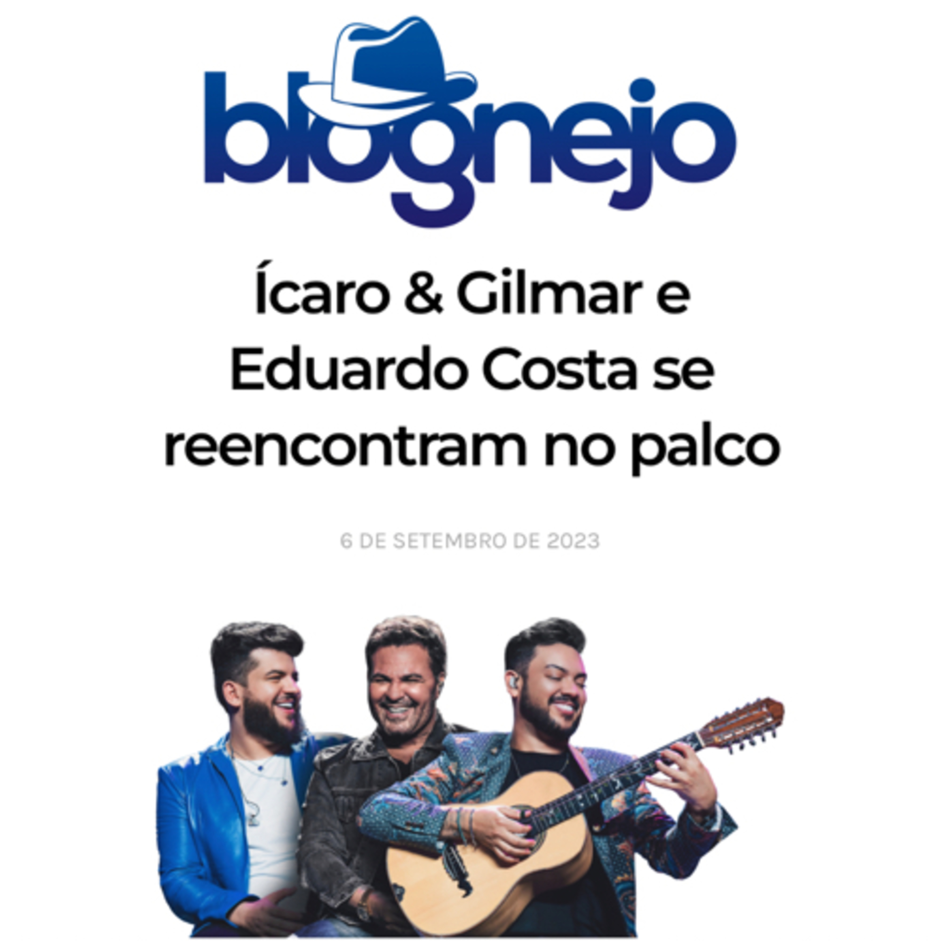 Ícaro & Gilmar e Eduardo Costa se reencontram no palco episode artwork