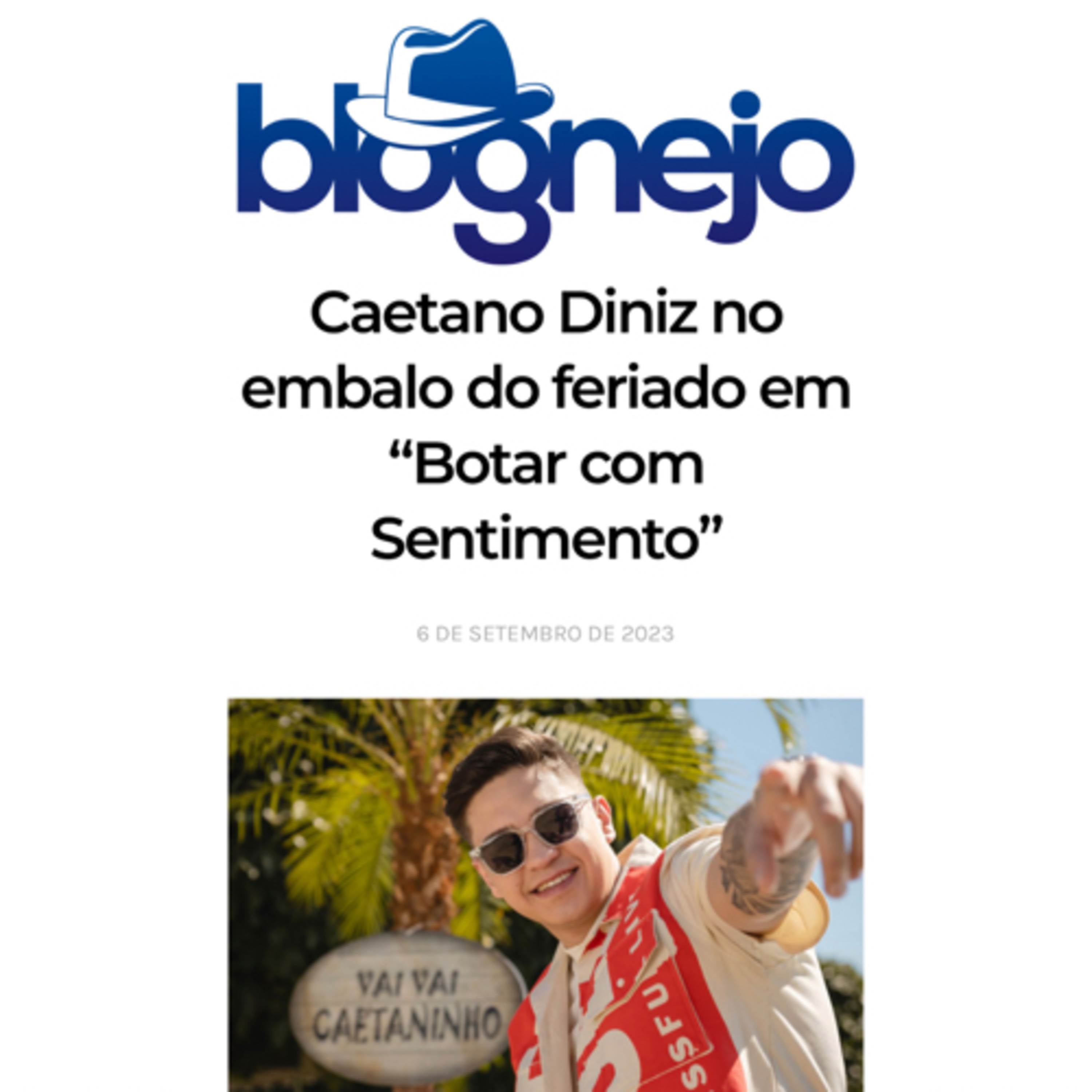 Caetano Diniz no embalo do feriado em “Botar com Sentimento” episode artwork