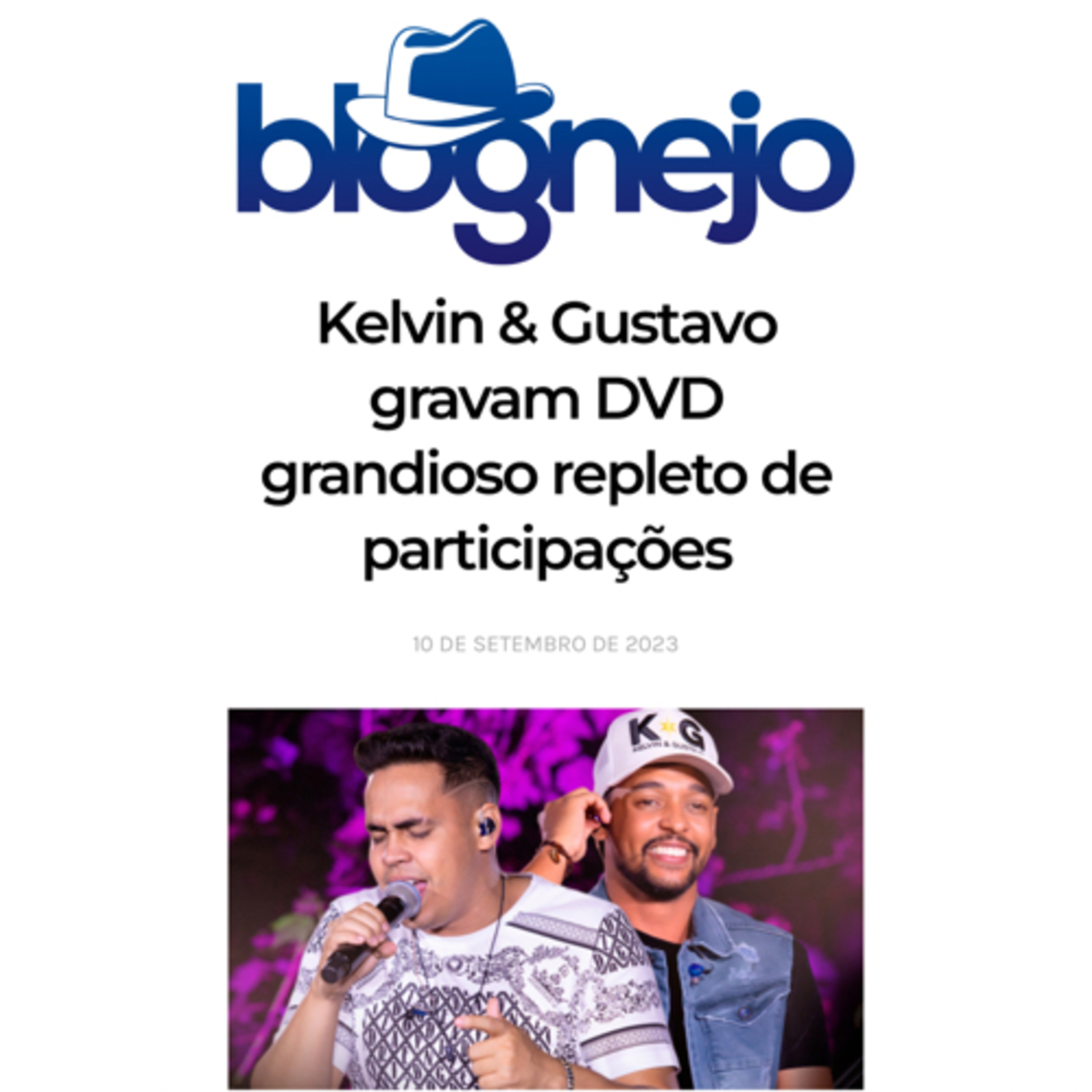 Kelvin & Gustavo gravam DVD grandioso repleto de participações episode artwork