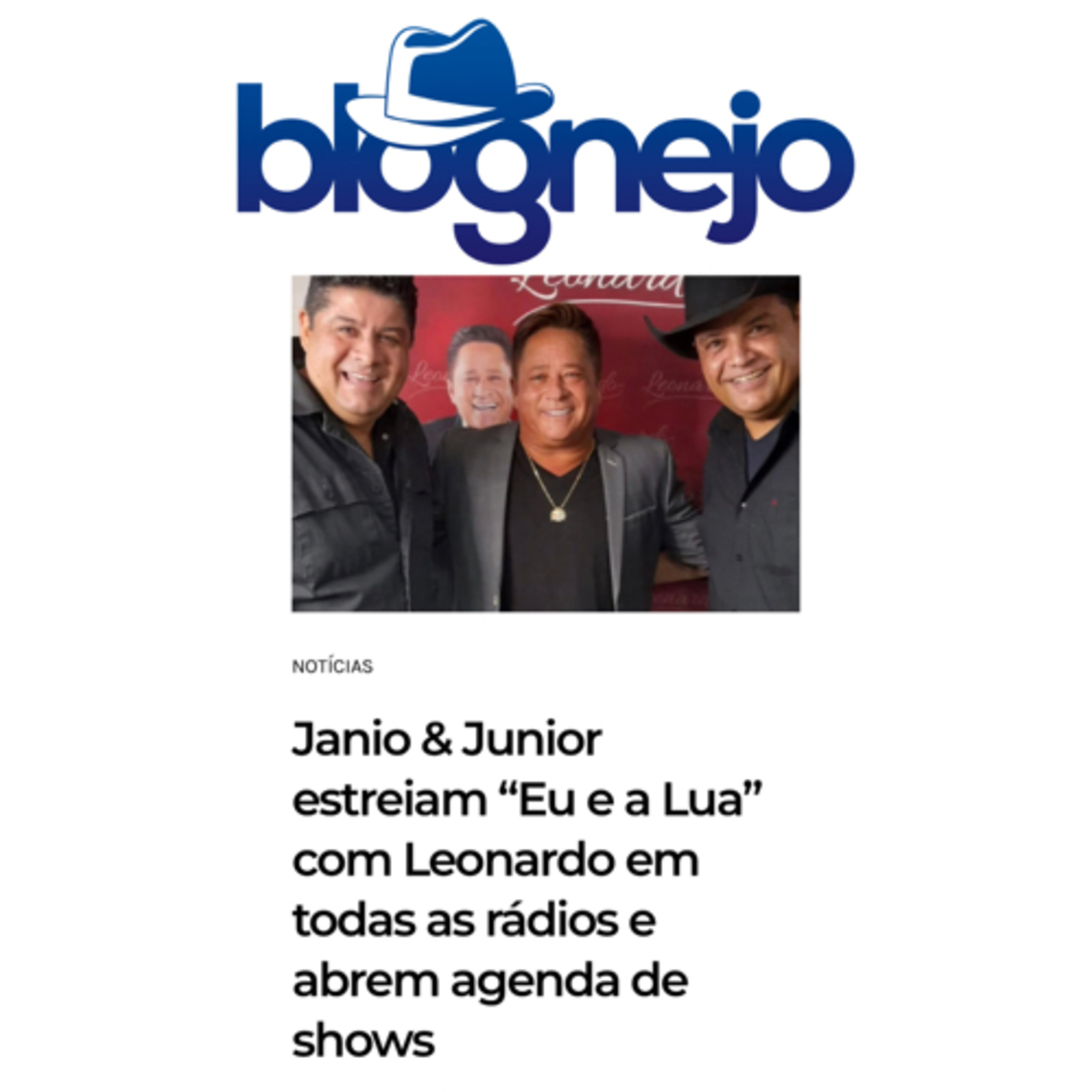 Janio & Junior estreiam “Eu e a Lua” com Leonardo em todas as rádios e abrem agenda de shows episode artwork