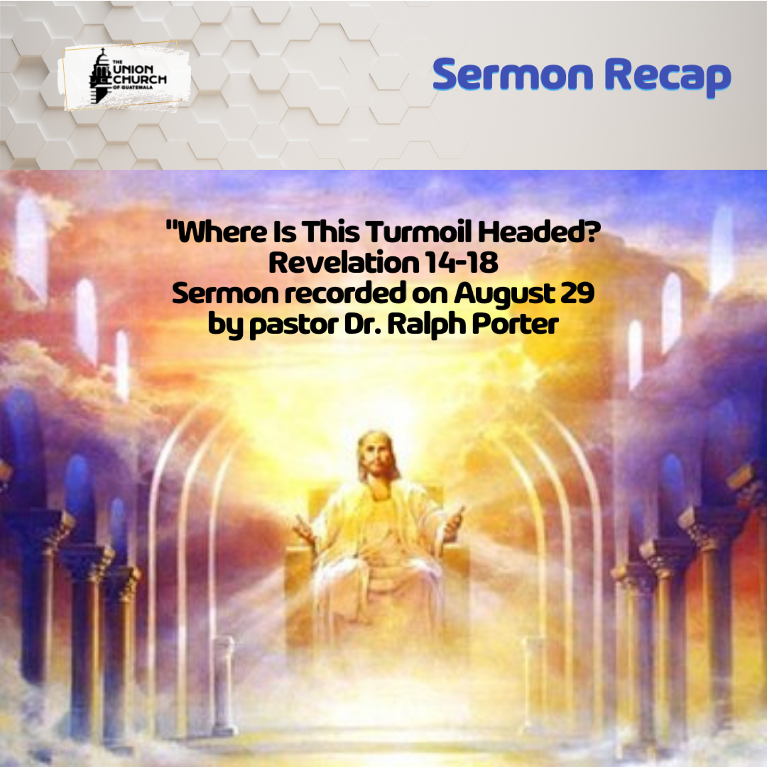 "Where is this Turmoil Headed" Sermon Recap based on Revelation 14-18 episode artwork