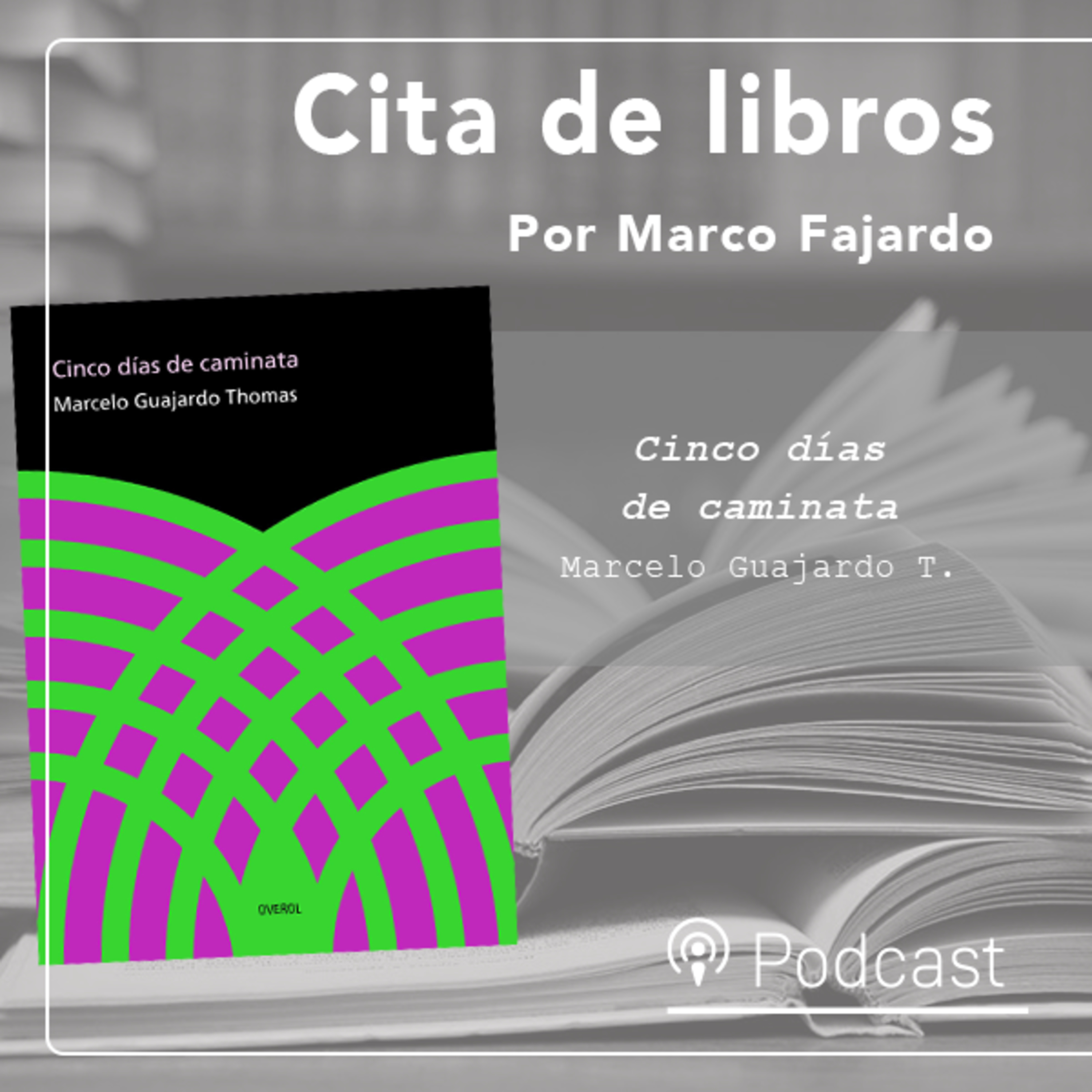 Cita de Libros|"Cinco días de caminata" del poeta Marcelo Guajardo : entre la contemplación y la furia episode artwork