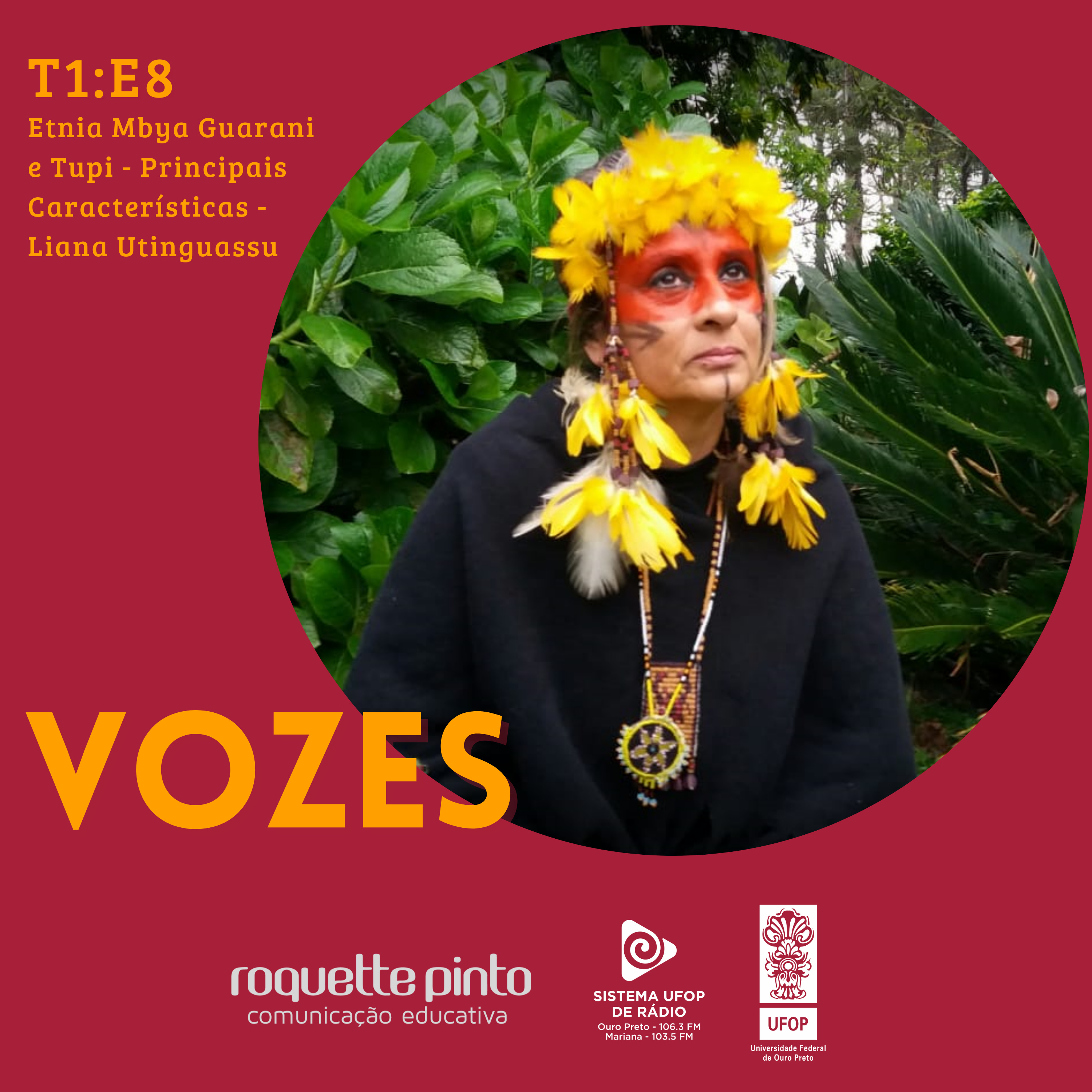 Vozes. EP#08. Etnia Mbya Guarani e Tupi - Principais Características - Liana Utinguassu episode artwork