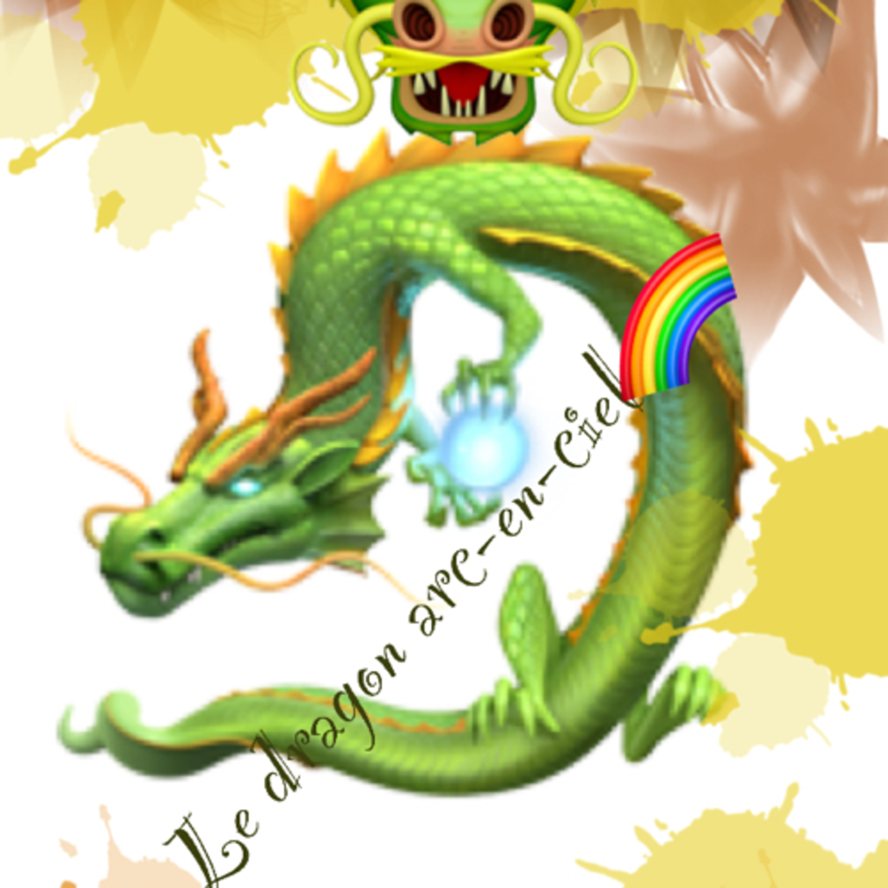 #15 Le dragon 🐉 de l’eau Arc-en-ciel 🌈 