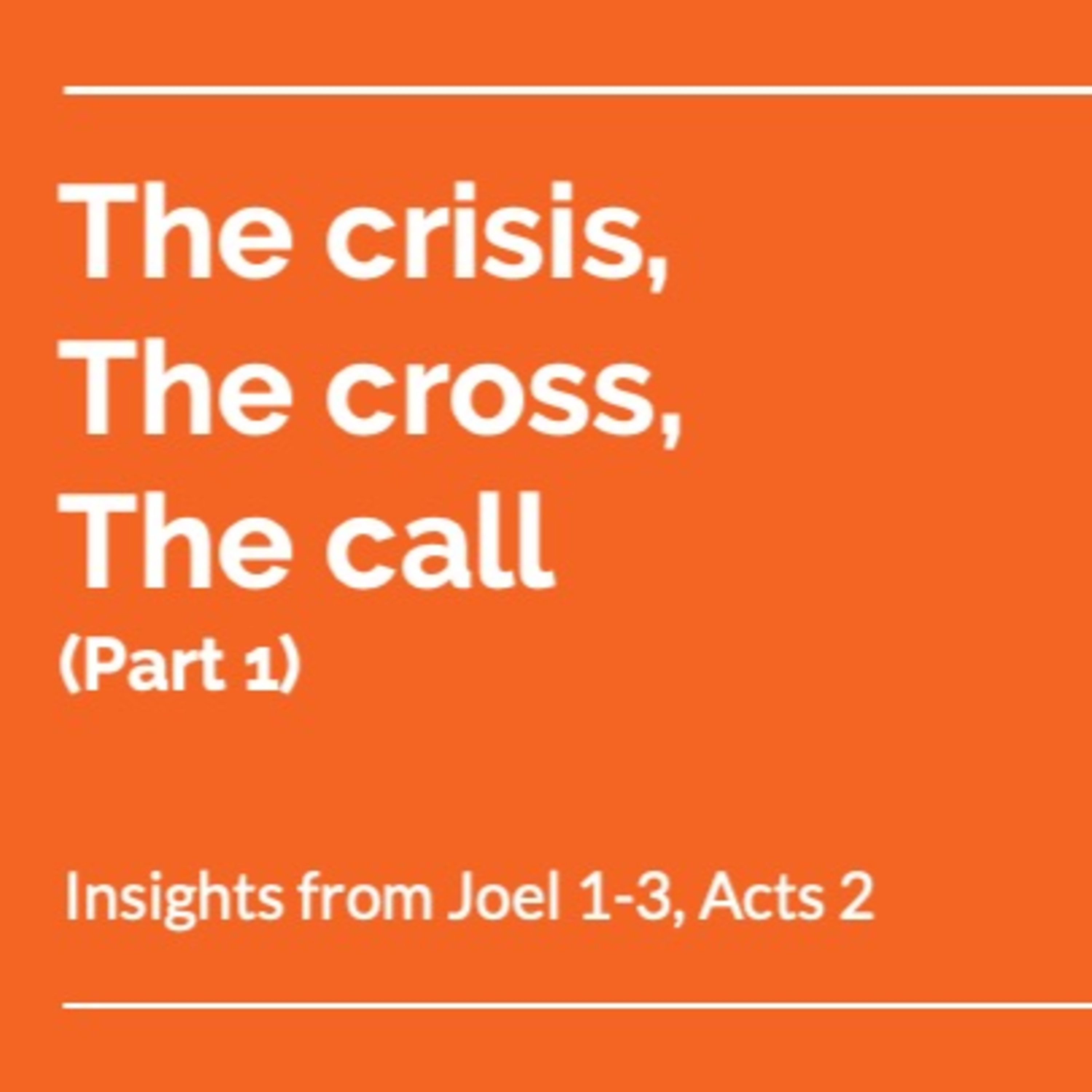 The crisis, the cross, and the calling episode artwork