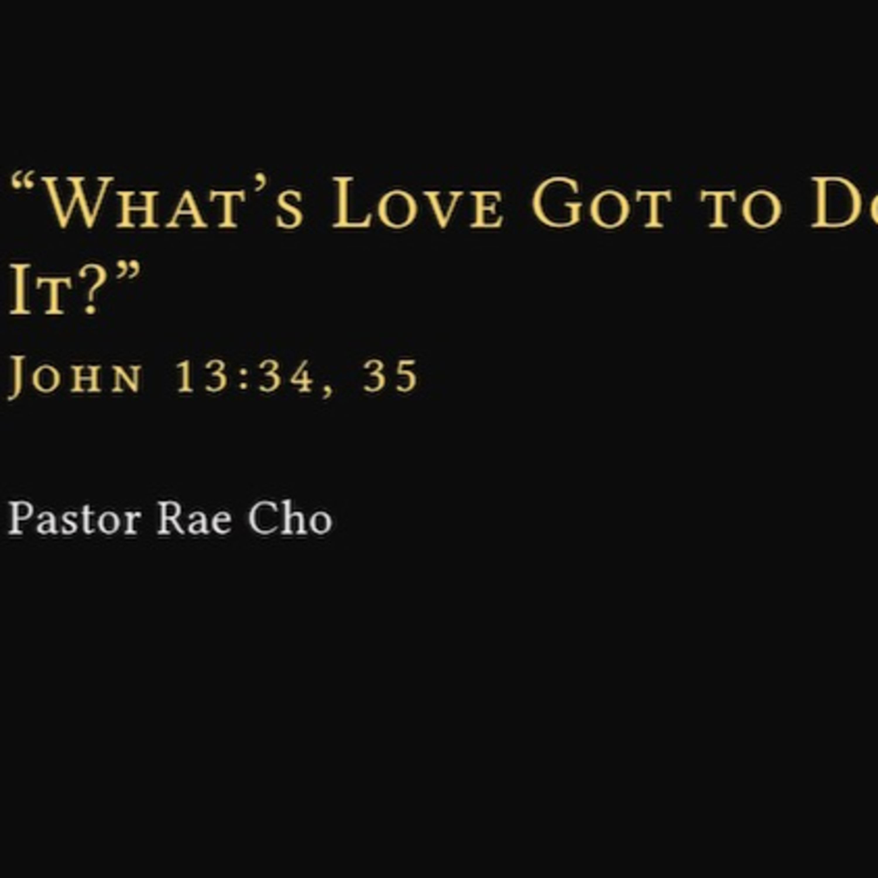 What's Love Got to Do with It? episode artwork