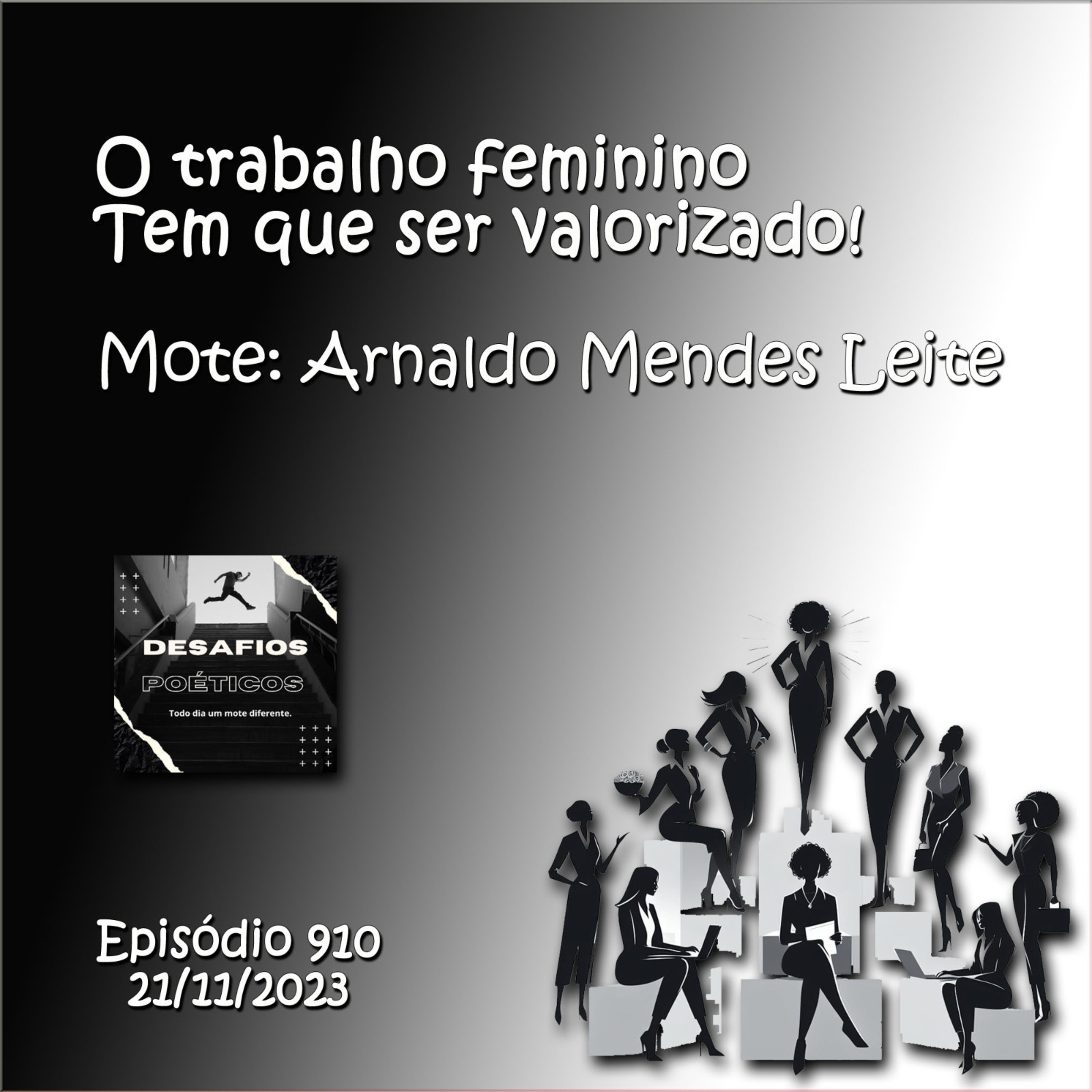 O trabalho feminino, tem que ser valorizado! Mote: Arnaldo Mendes Leite
